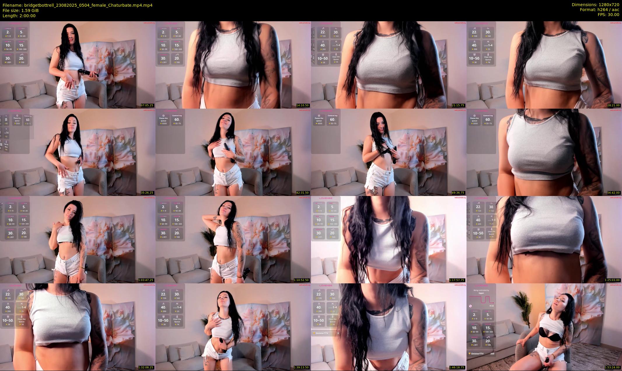 bridgetbottrell — 120 minute Chaturbate female cam show recording, 720p, Aug 23, 2025