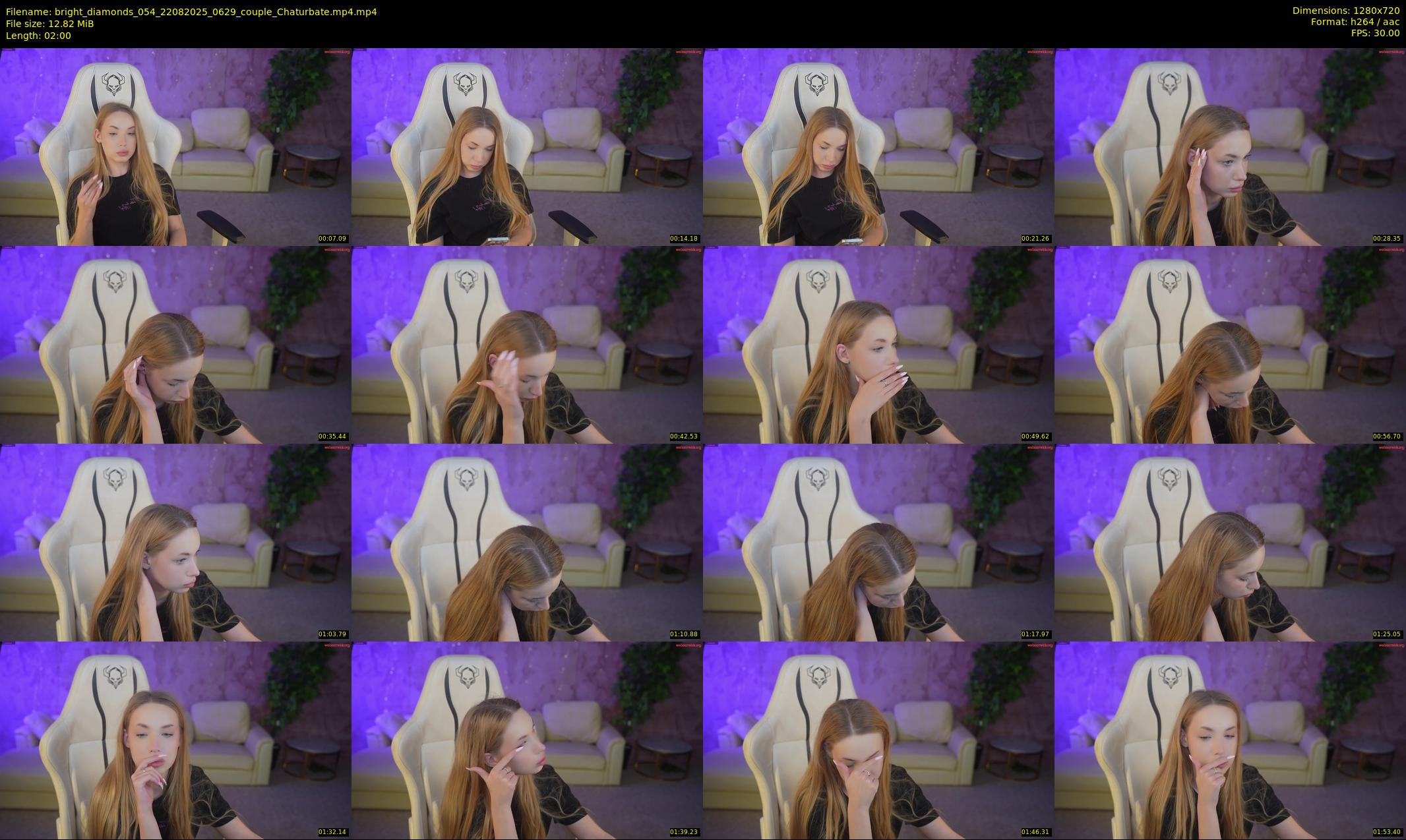 bright_diamonds_054 — 2 minute Chaturbate couple cam show recording, 720p, Aug 22, 2025