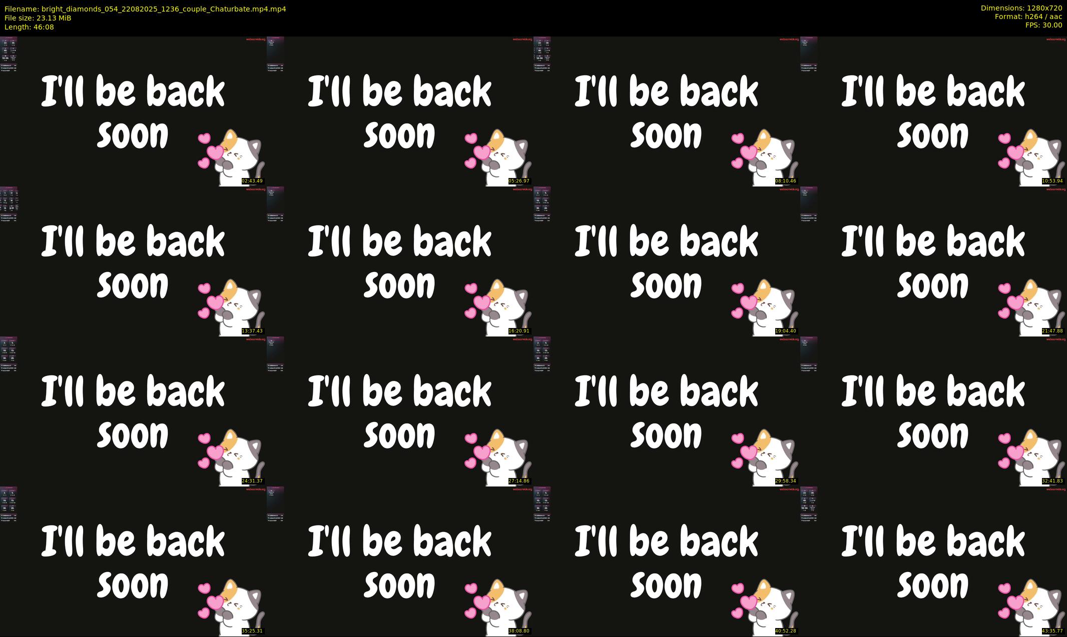 bright_diamonds_054 — 47 minute Chaturbate couple cam show recording, 720p, Aug 22, 2025