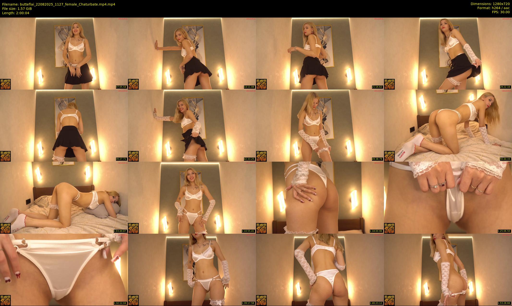 butteflai — 121 minute Chaturbate female cam show recording, 720p, Aug 22, 2025