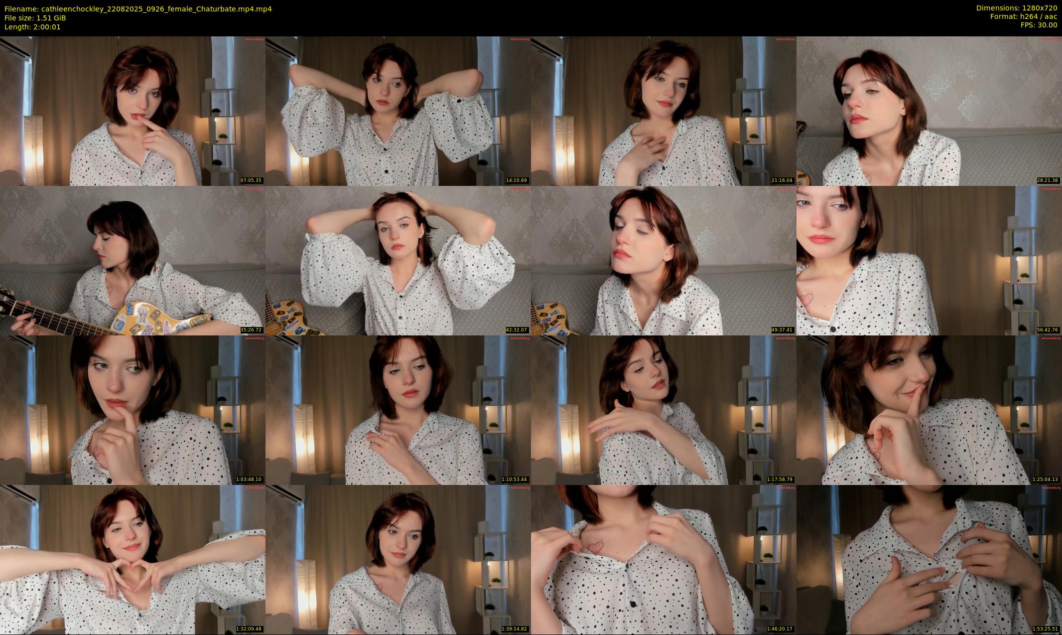 cathleenchockley — 121 minute Chaturbate female cam show recording, 720p, Aug 22, 2025