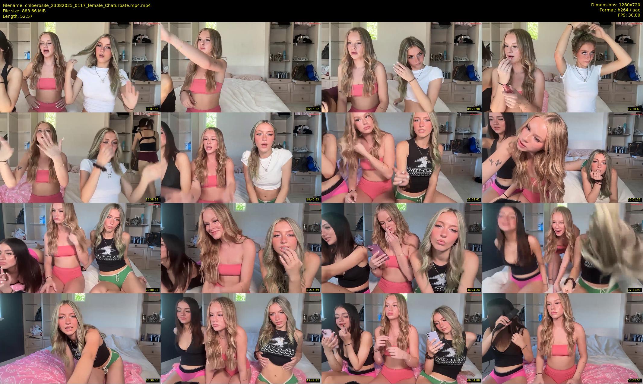 chloeros3e — 53 minute Chaturbate female cam show recording, 720p, Aug 23, 2025