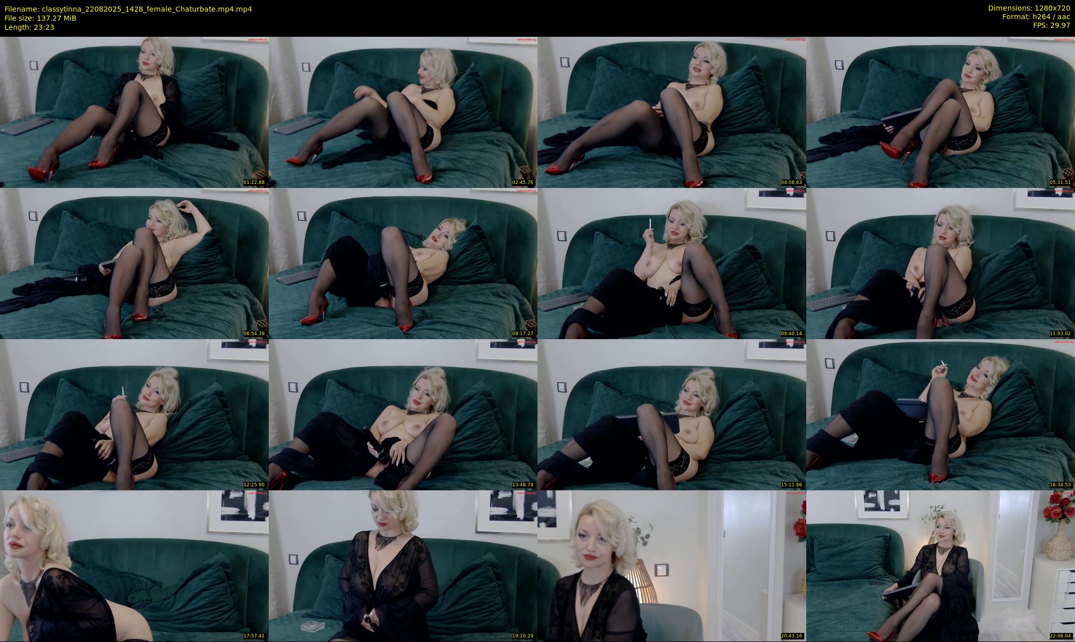 classytinna — 24 minute Chaturbate female cam show recording, 720p, Aug 22, 2025