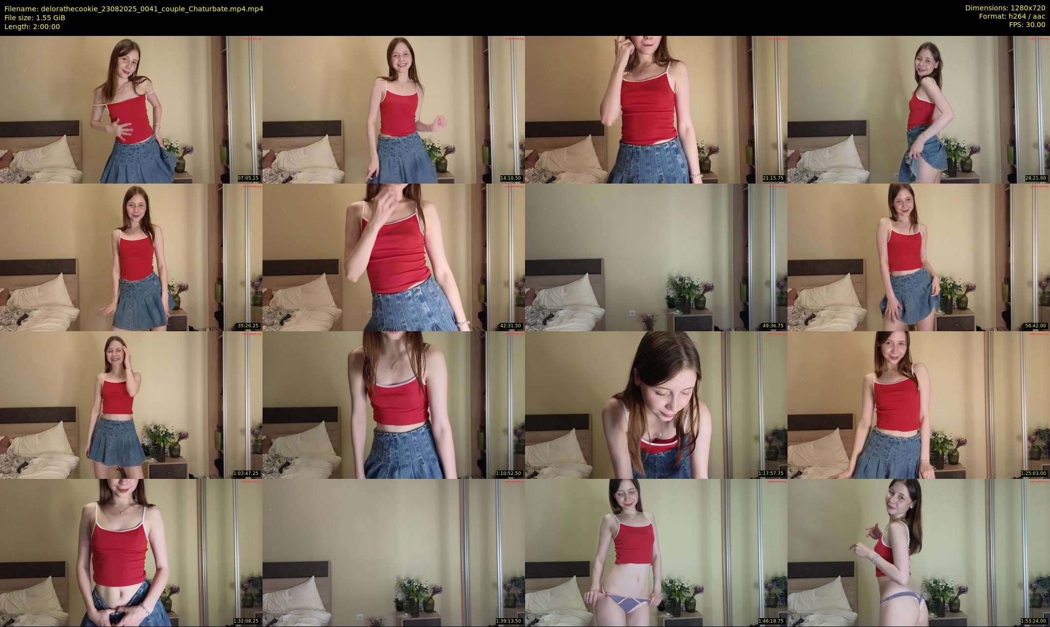 delorathecookie — 120 minute Chaturbate female cam show recording, 720p, Aug 23, 2025