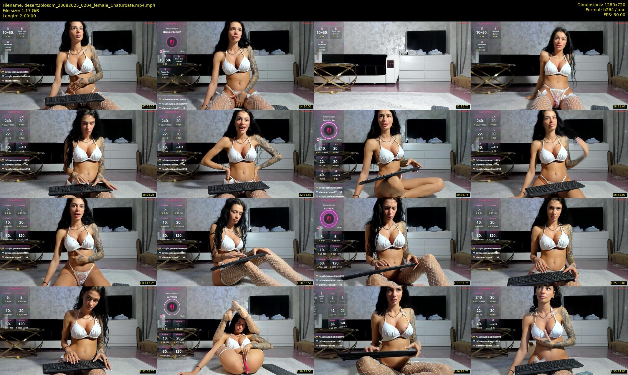 desert2blosom — 120 minute Chaturbate female cam show recording, 720p, Aug 23, 2025