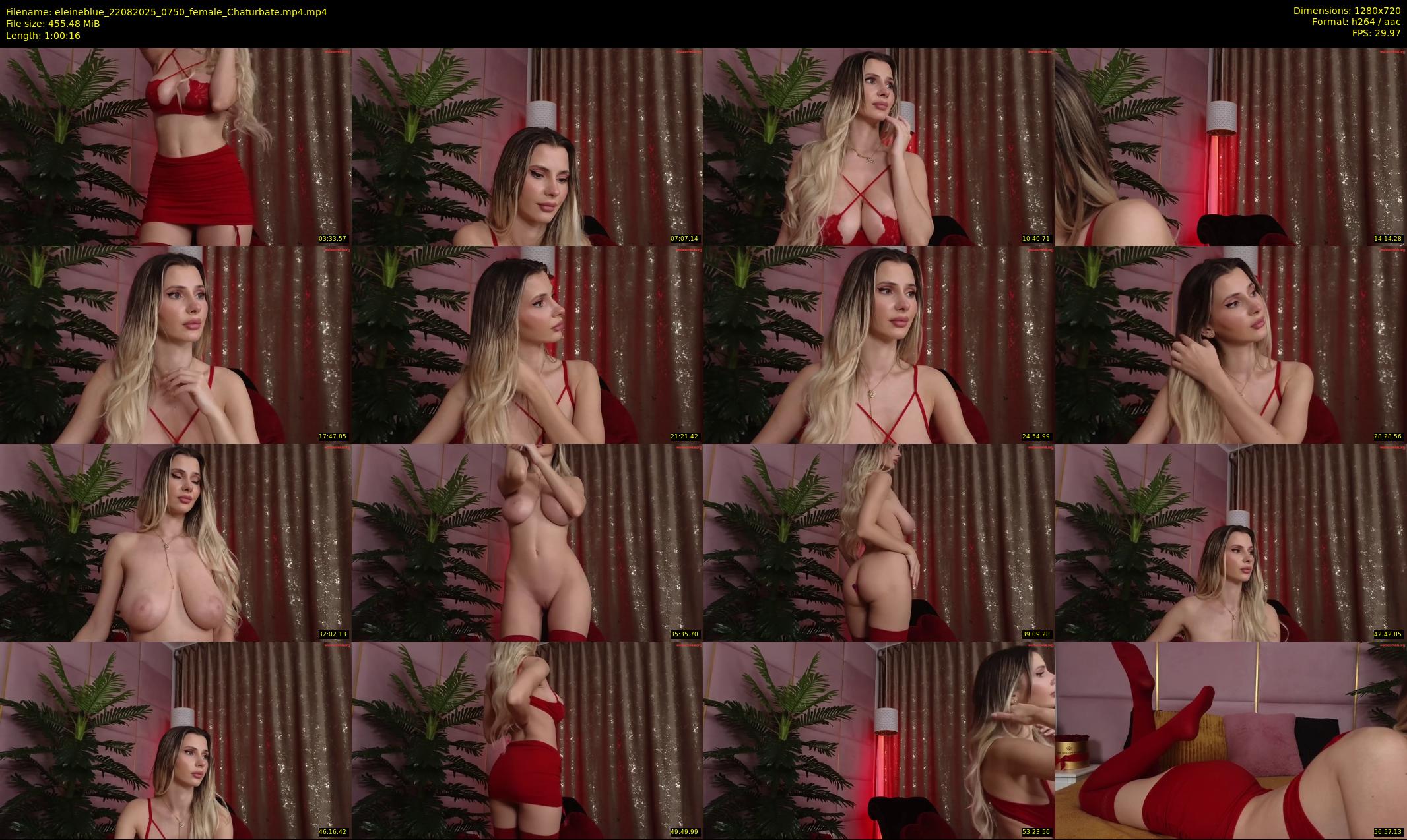eleineblue — 61 minute Chaturbate female cam show recording, 720p, Aug 22, 2025