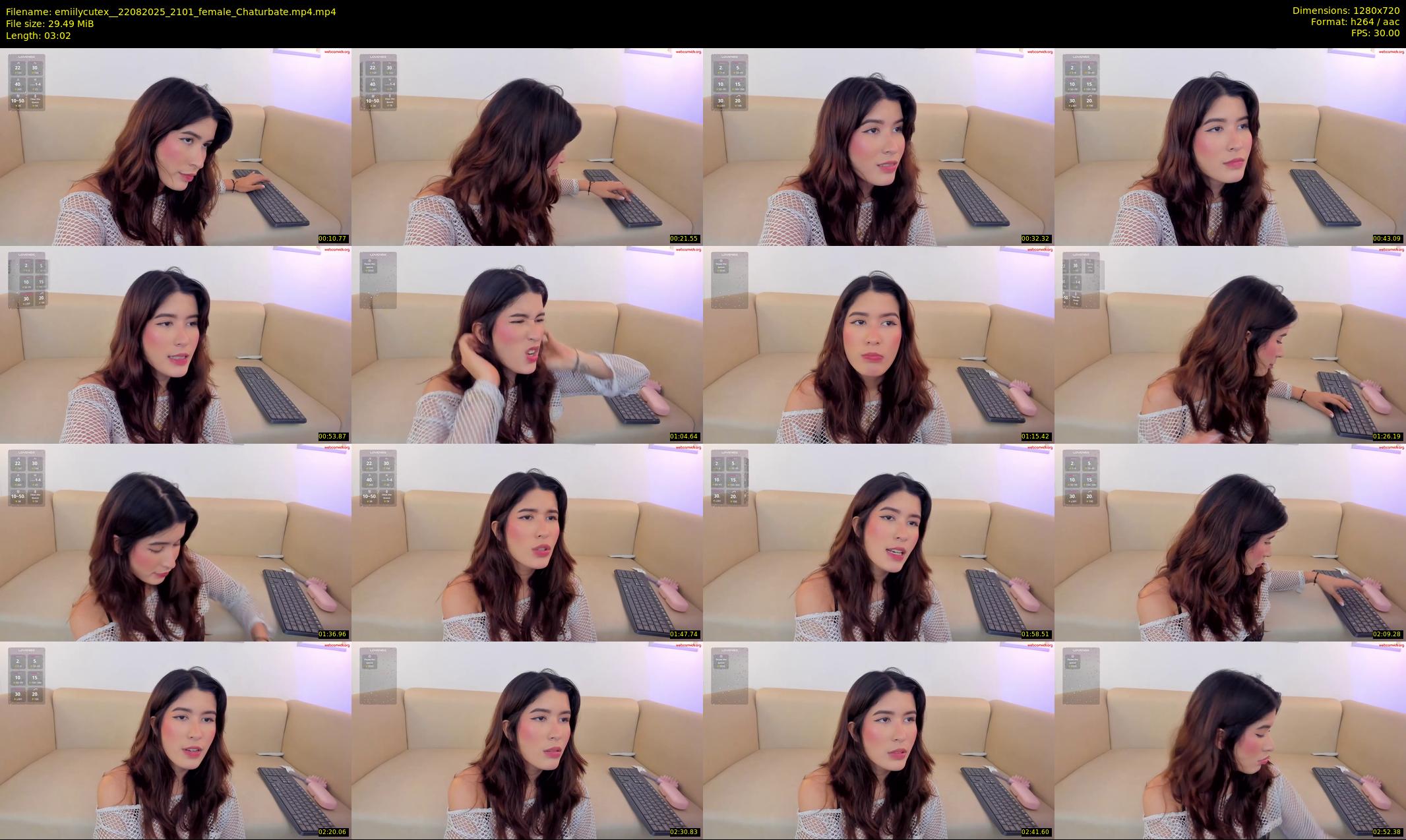 emiilycutex_ — 4 minute Chaturbate female cam show recording, 720p, Aug 22, 2025