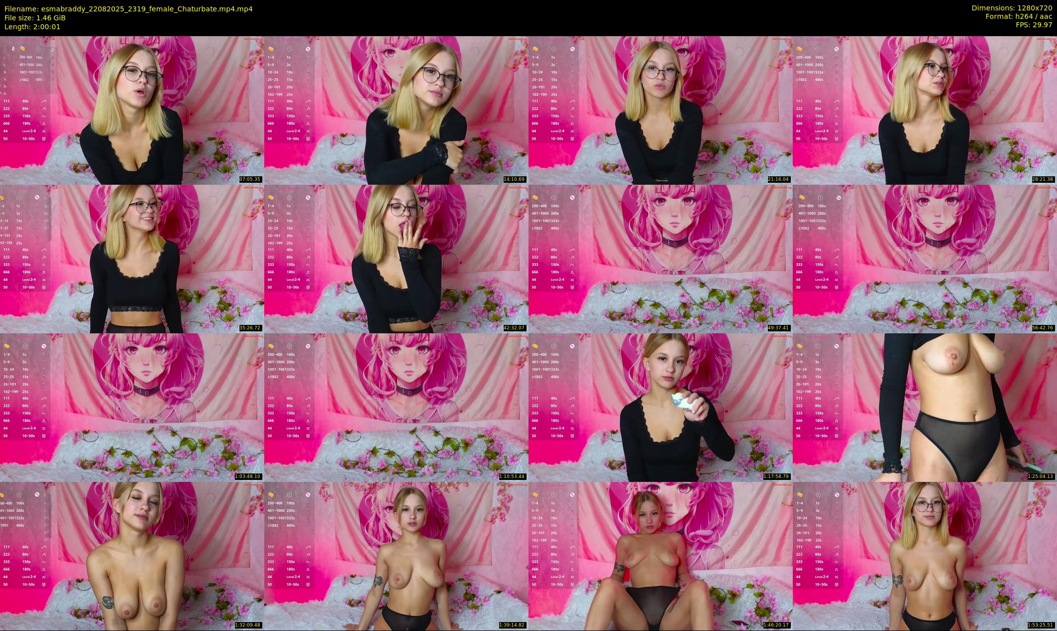 esmabraddy — 121 minute Chaturbate female cam show recording, 720p, Aug 22, 2025