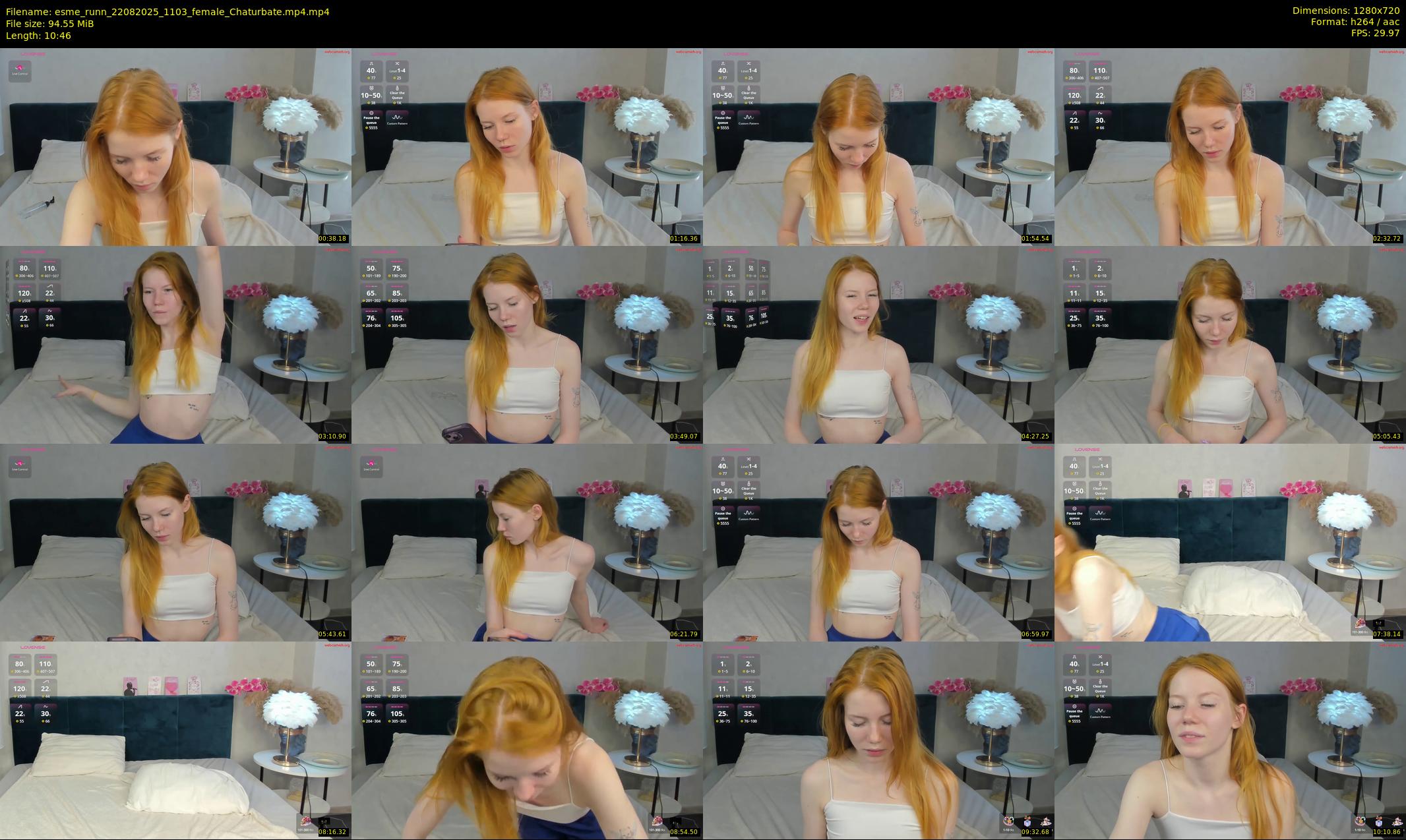 esme_runn — 11 minute Chaturbate female cam show recording, 720p, Aug 22, 2025
