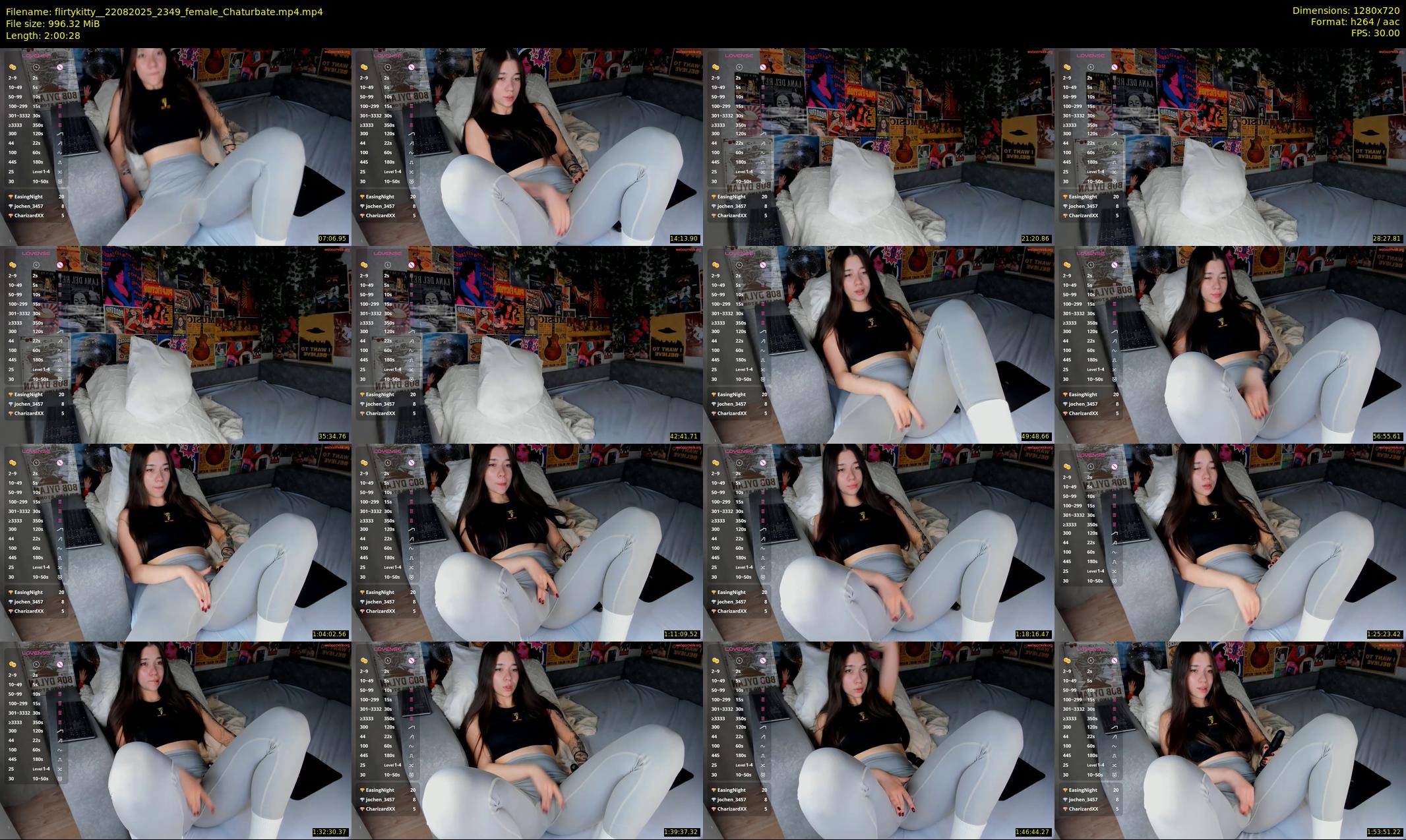 flirtykitty_ — 121 minute Chaturbate female cam show recording, 720p, Aug 22, 2025