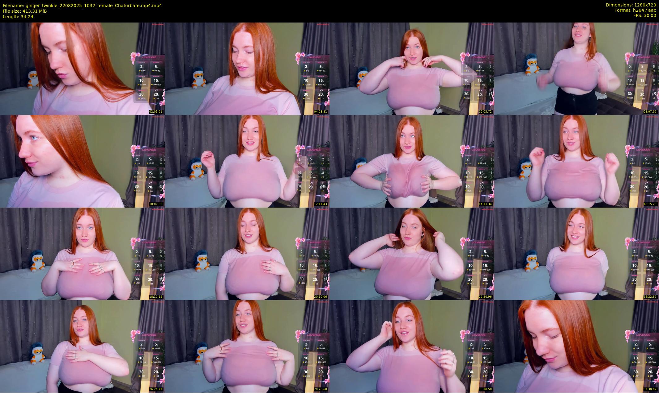 ginger_twinkle — 35 minute Chaturbate female cam show recording, 720p, Aug 22, 2025