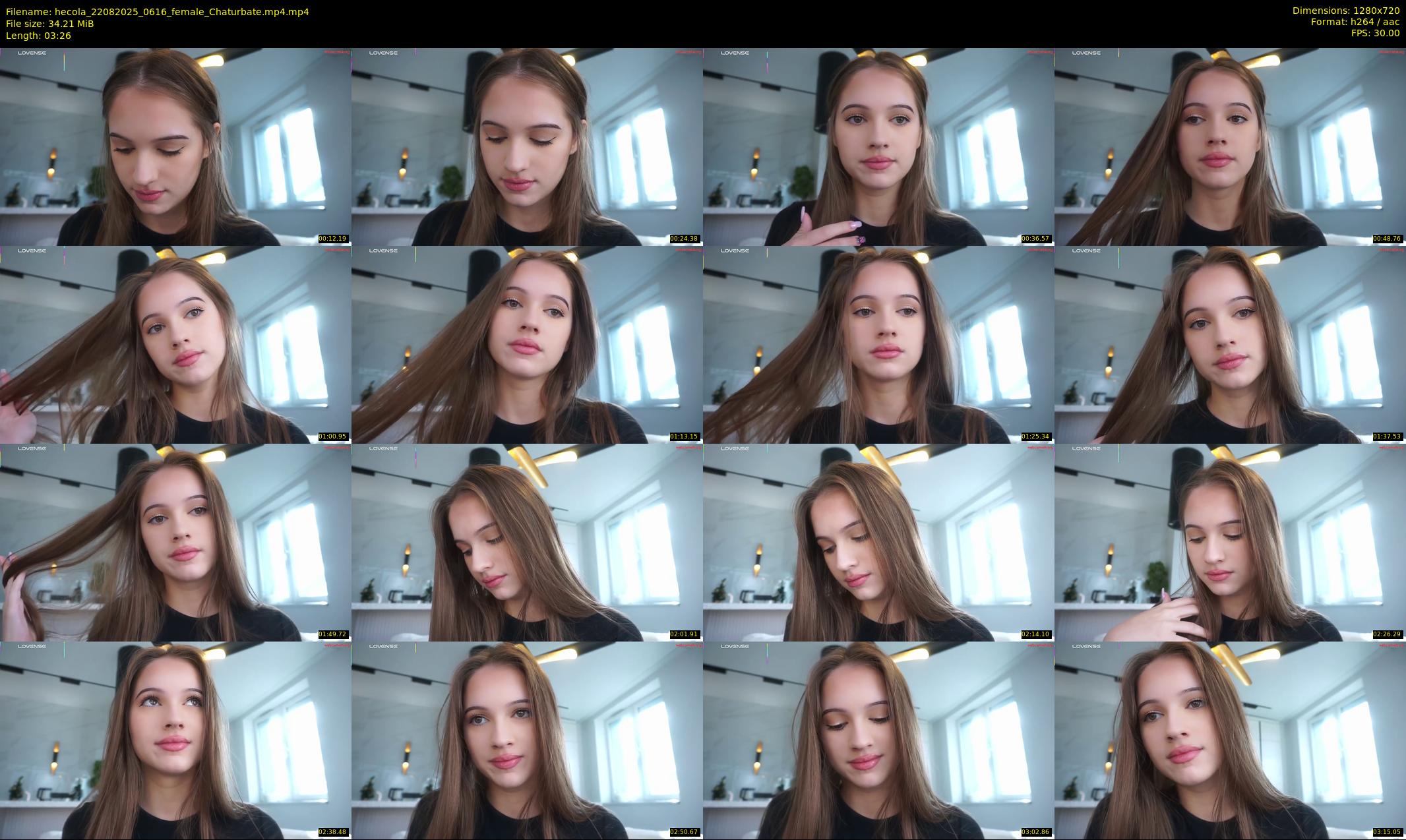 hecola — 4 minute Chaturbate female cam show recording, 720p, Aug 22, 2025