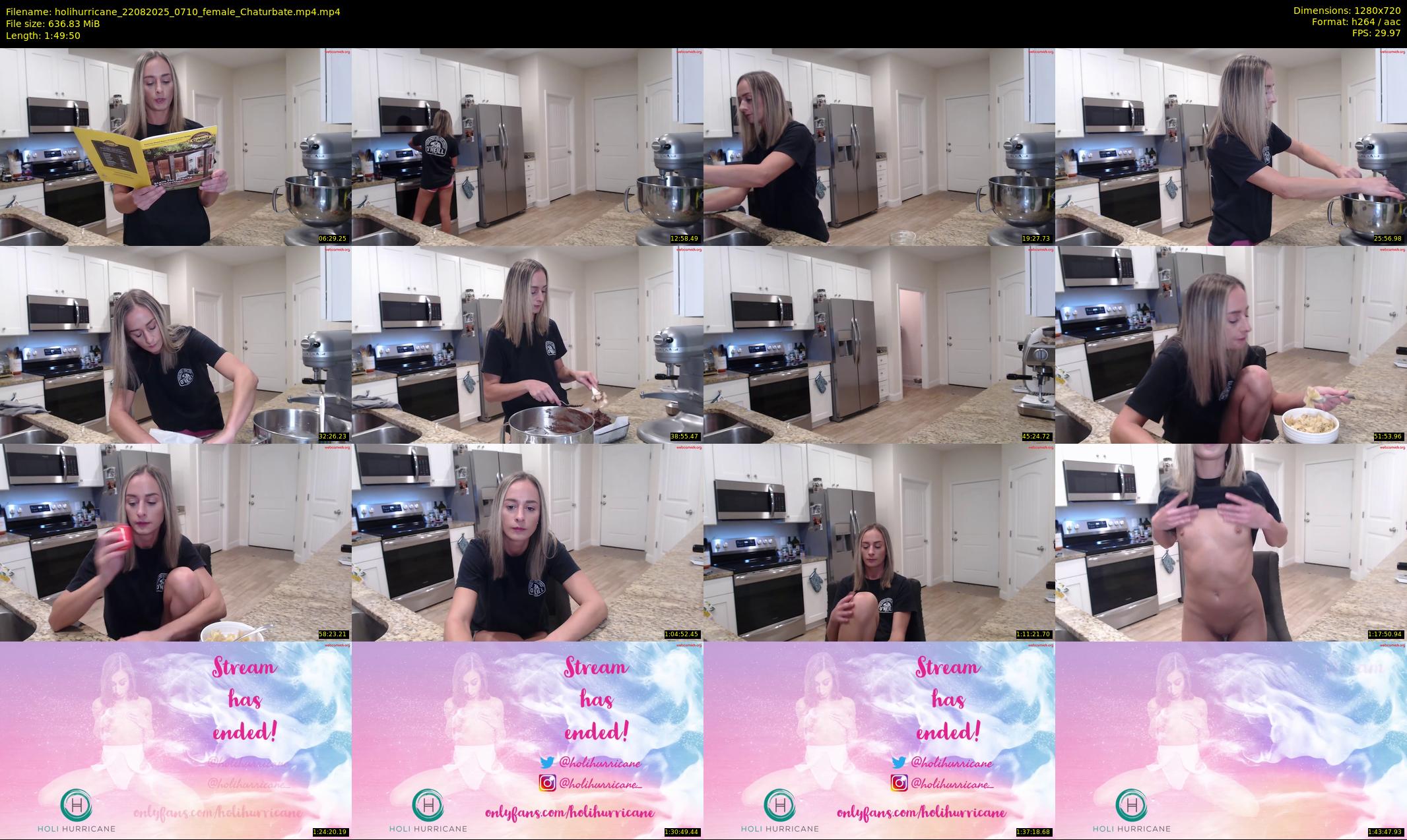 holihurricane — 110 minute Chaturbate female cam show recording, 720p, Aug 22, 2025