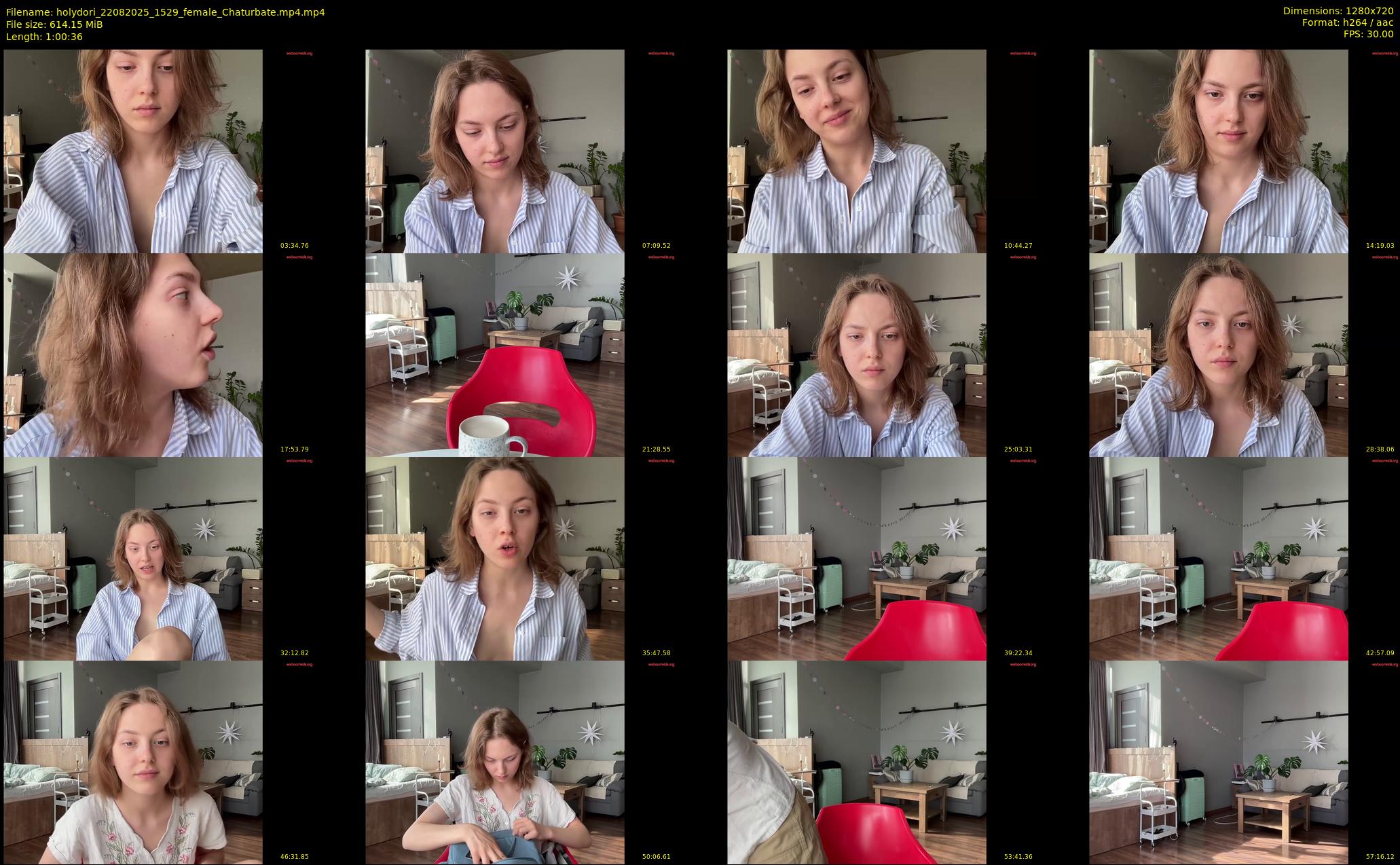 holydori — 61 minute Chaturbate female cam show recording, 720p, Aug 22, 2025