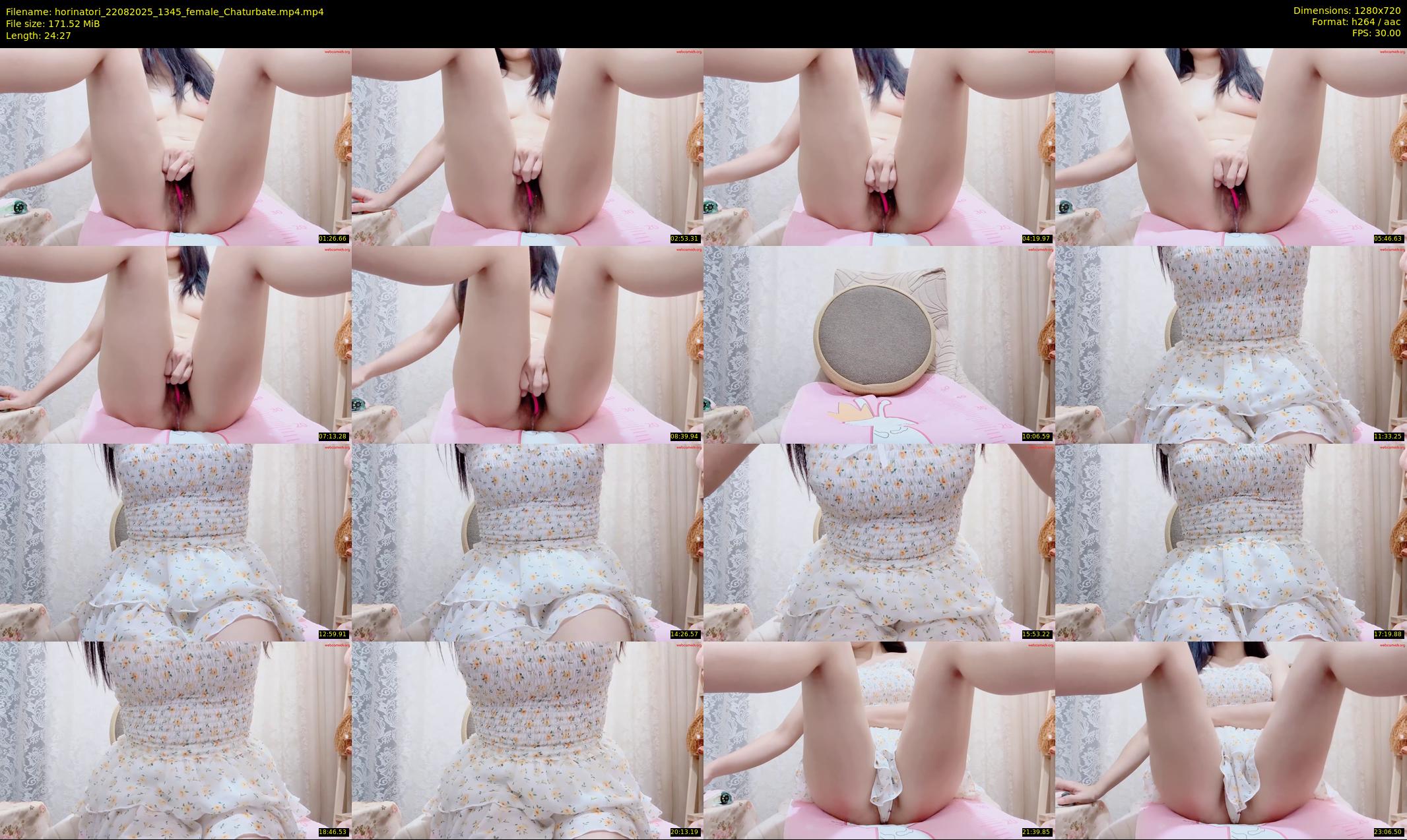horinatori — 25 minute Chaturbate female cam show recording, 720p, Aug 22, 2025