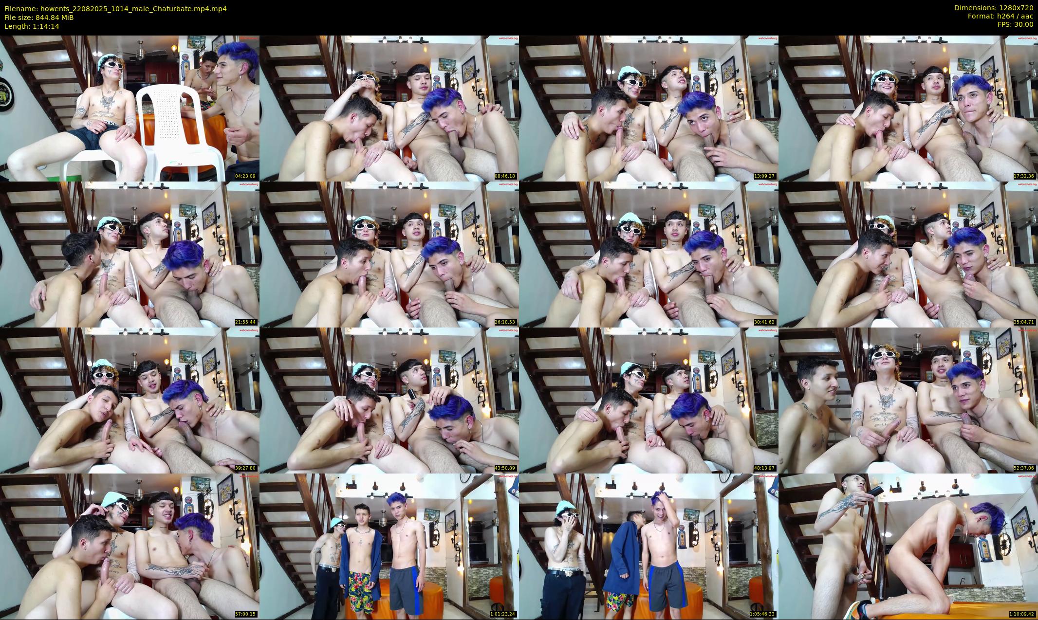 howents — 75 minute Chaturbate male cam show recording, 720p, Aug 22, 2025