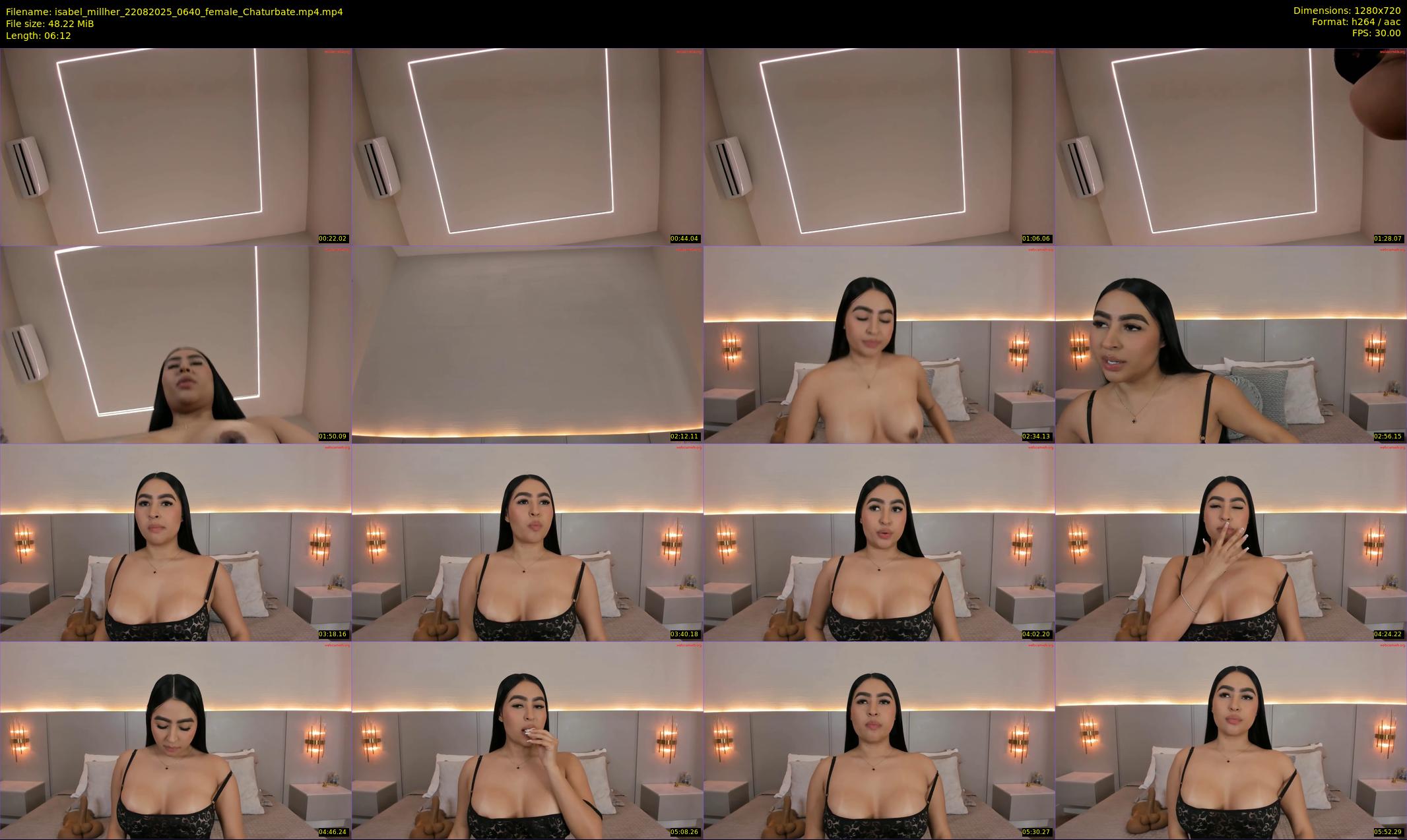 isabel_millher — 7 minute Chaturbate female cam show recording, 720p, Aug 22, 2025