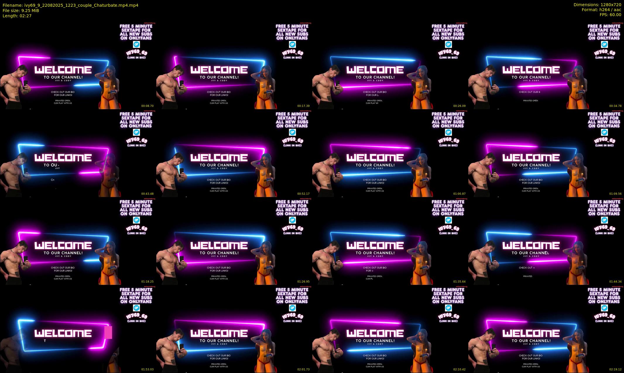 ivy69_9 — 3 minute Chaturbate couple cam show recording, 720p, Aug 22, 2025
