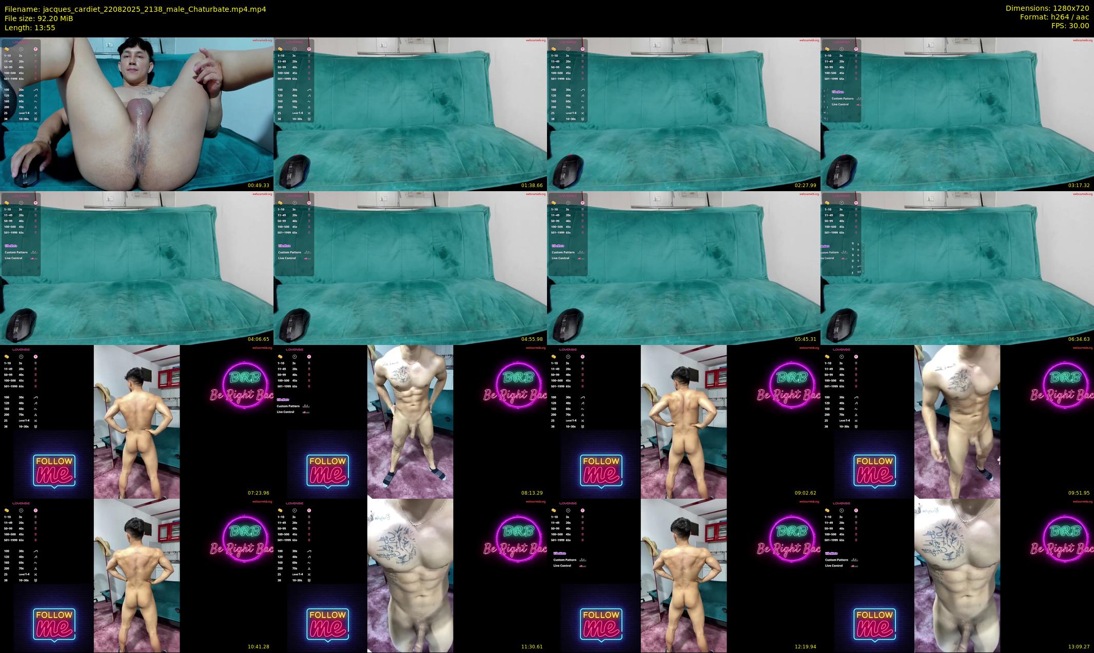 jacques_cardiet — 14 minute Chaturbate male cam show recording, 720p, Aug 22, 2025