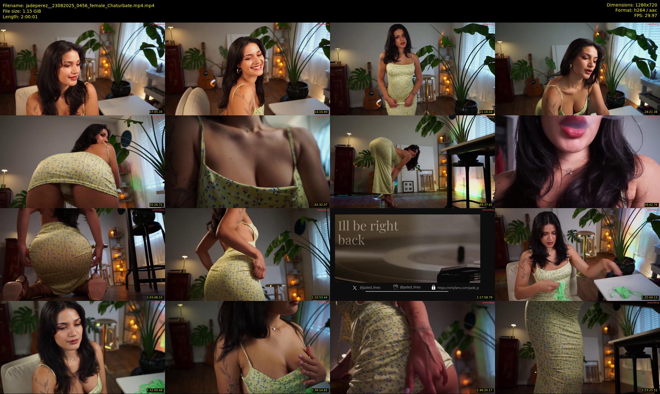 jadeperez_ — 121 minute Chaturbate female cam show recording, 720p, Aug 23, 2025