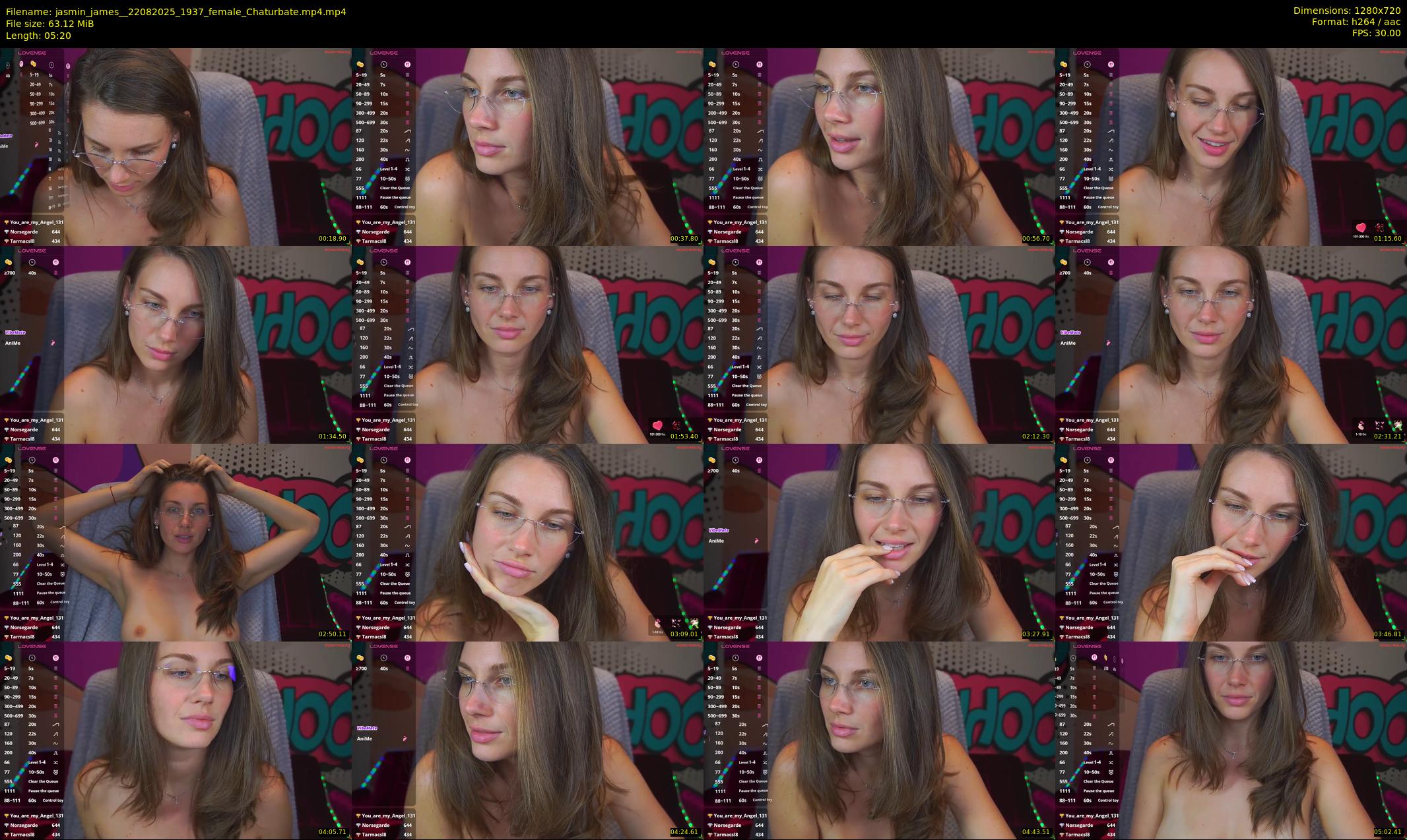 jasmin_james_ — 6 minute Chaturbate female cam show recording, 720p, Aug 22, 2025