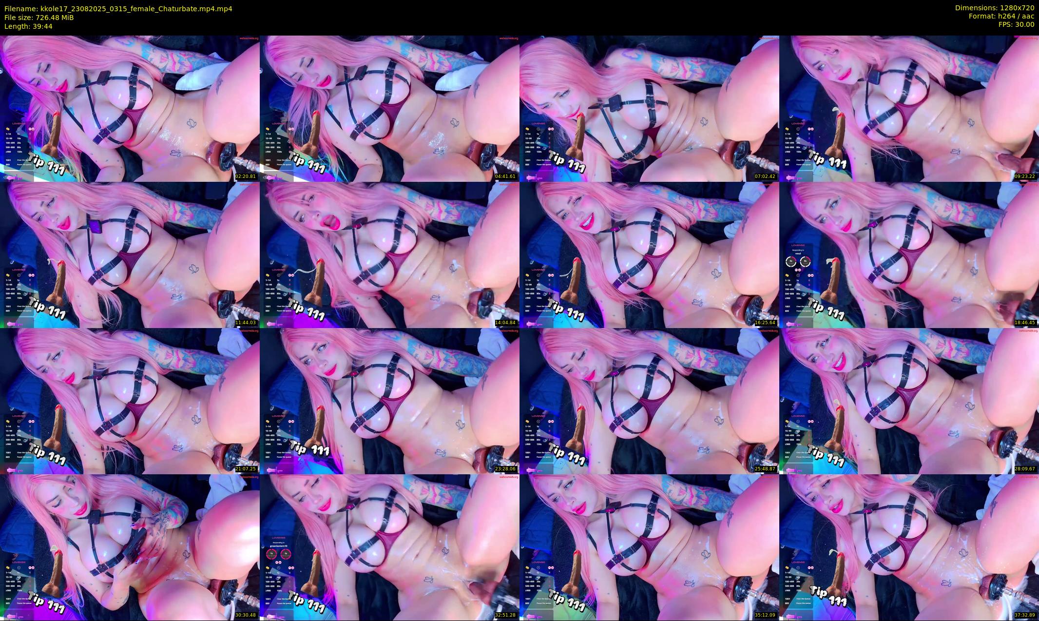 kkole17 — 40 minute Chaturbate female cam show recording, 720p, Aug 23, 2025