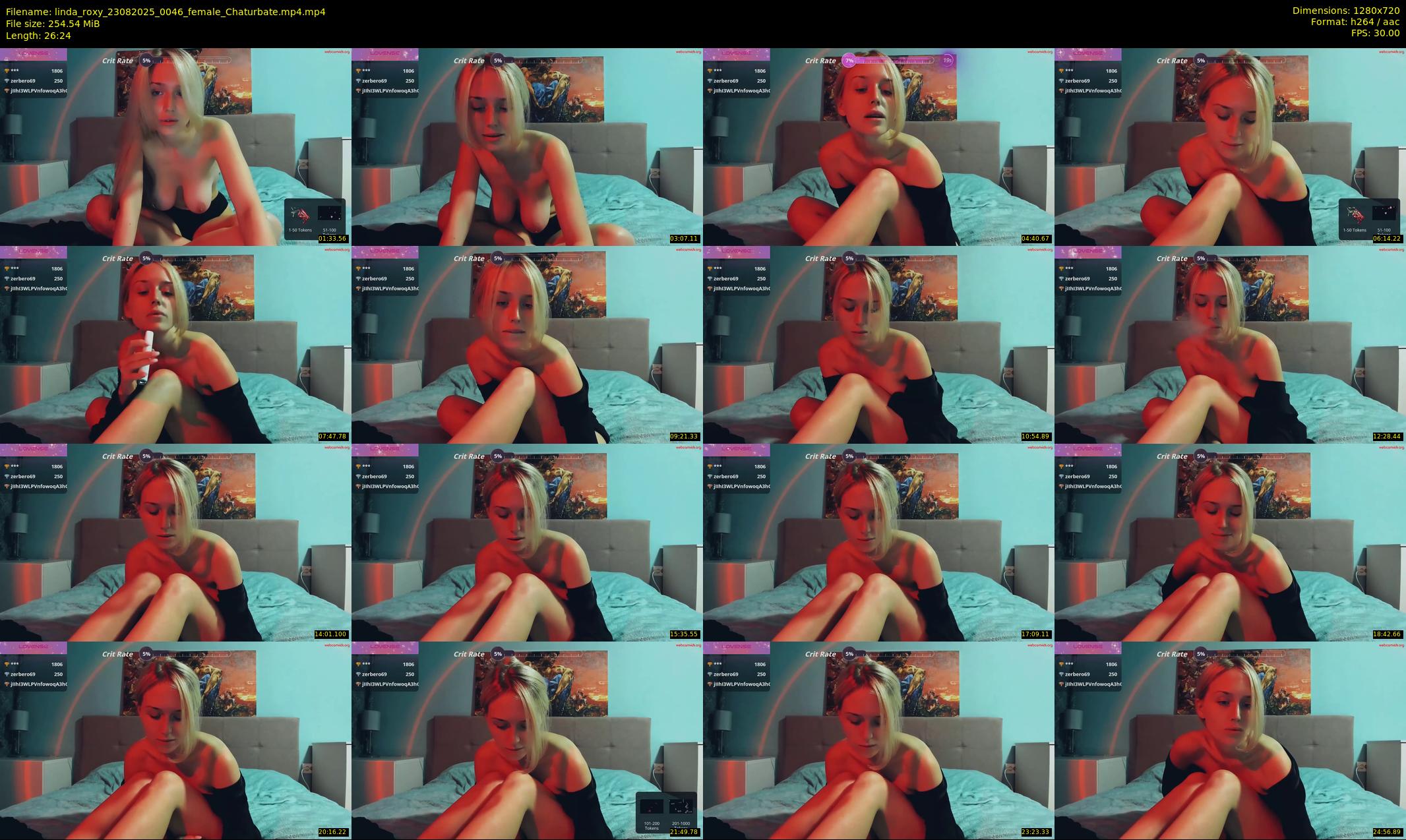 linda_roxy — 27 minute Chaturbate female cam show recording, 720p, Aug 23, 2025