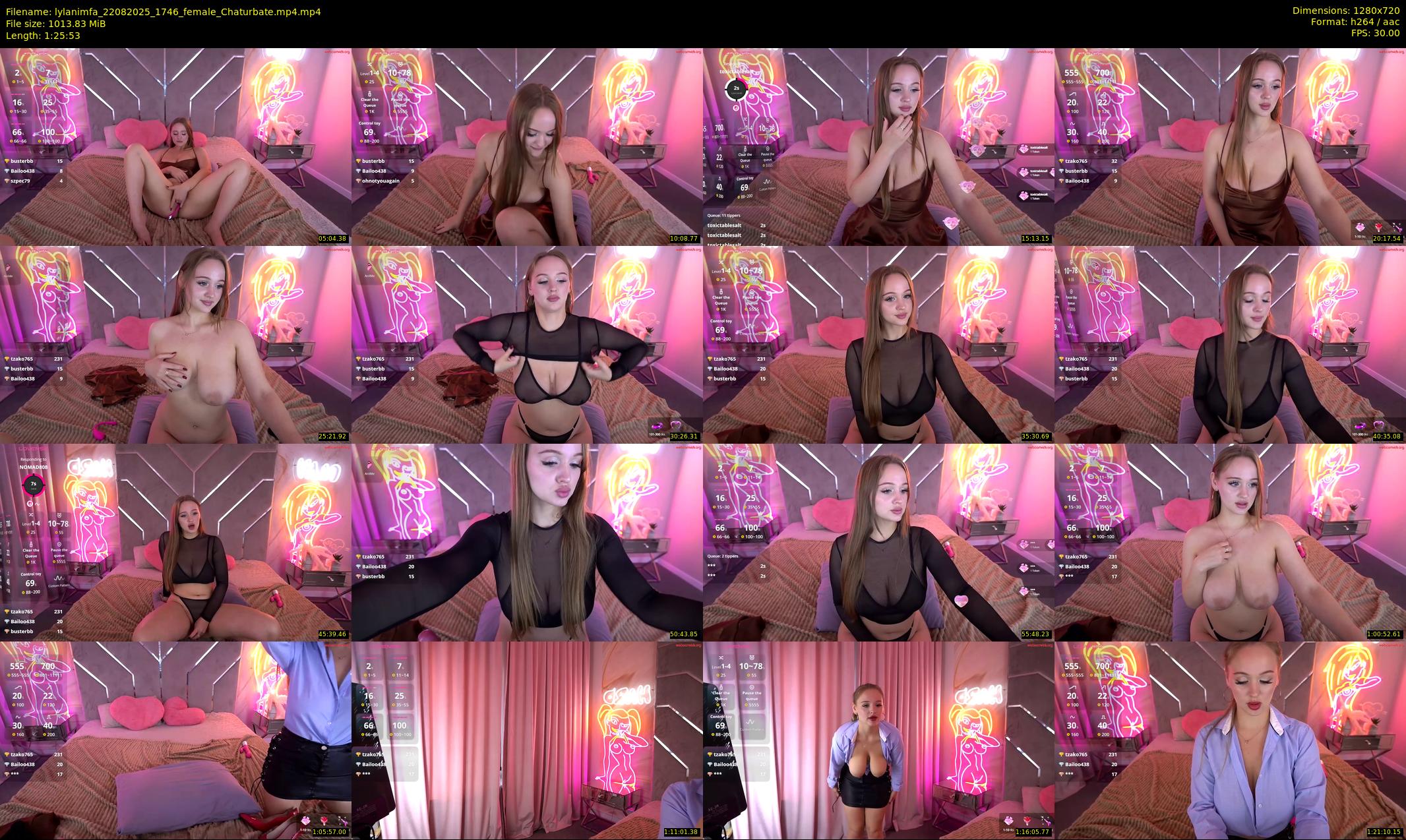 lylanimfa — 86 minute Chaturbate female cam show recording, 720p, Aug 22, 2025