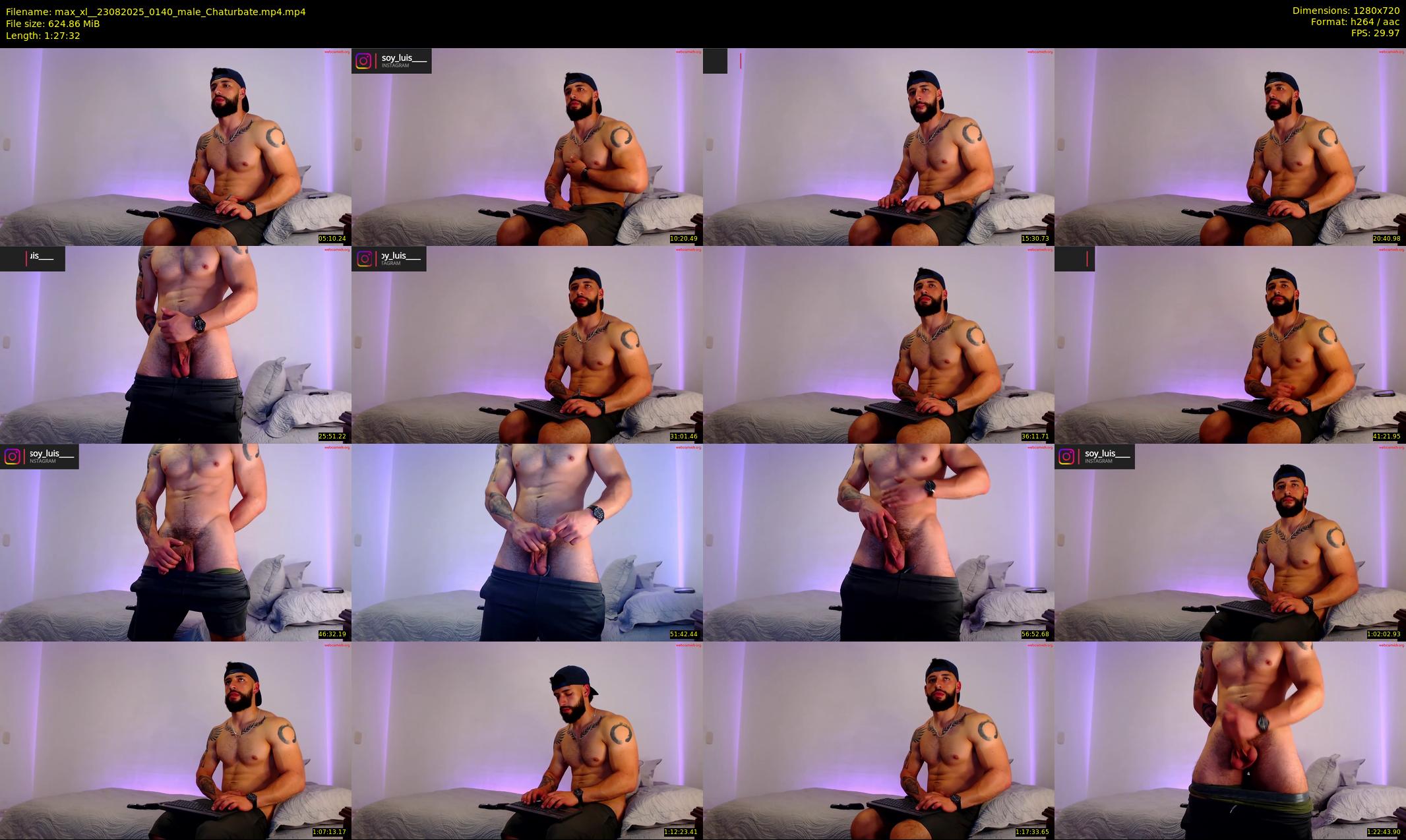 max_xl_ — 88 minute Chaturbate male cam show recording, 720p, Aug 23, 2025