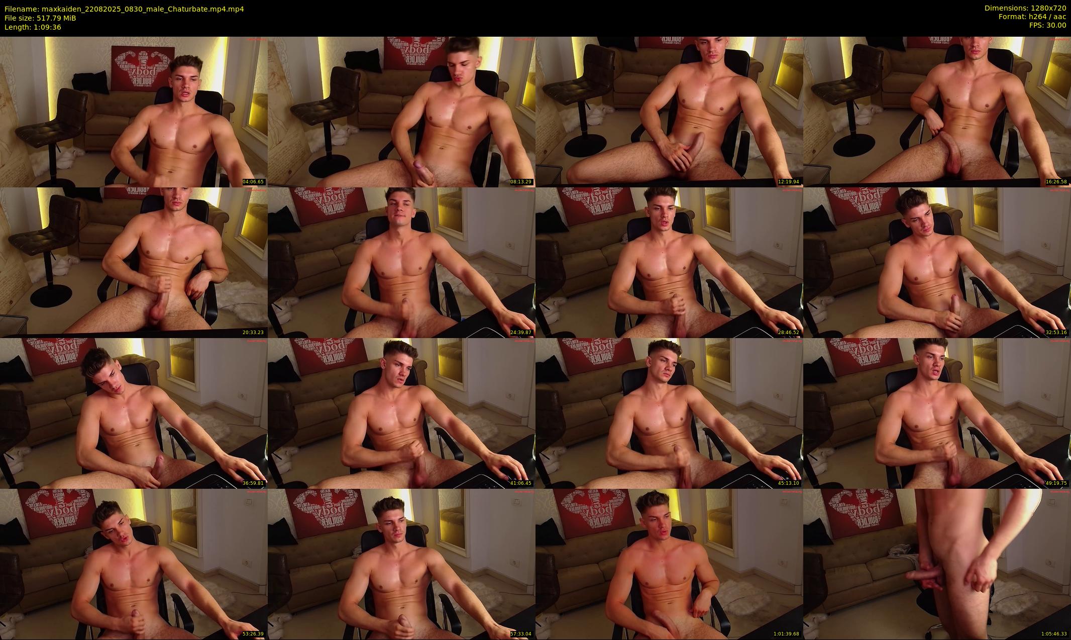 maxkaiden — 70 minute Chaturbate male cam show recording, 720p, Aug 22, 2025