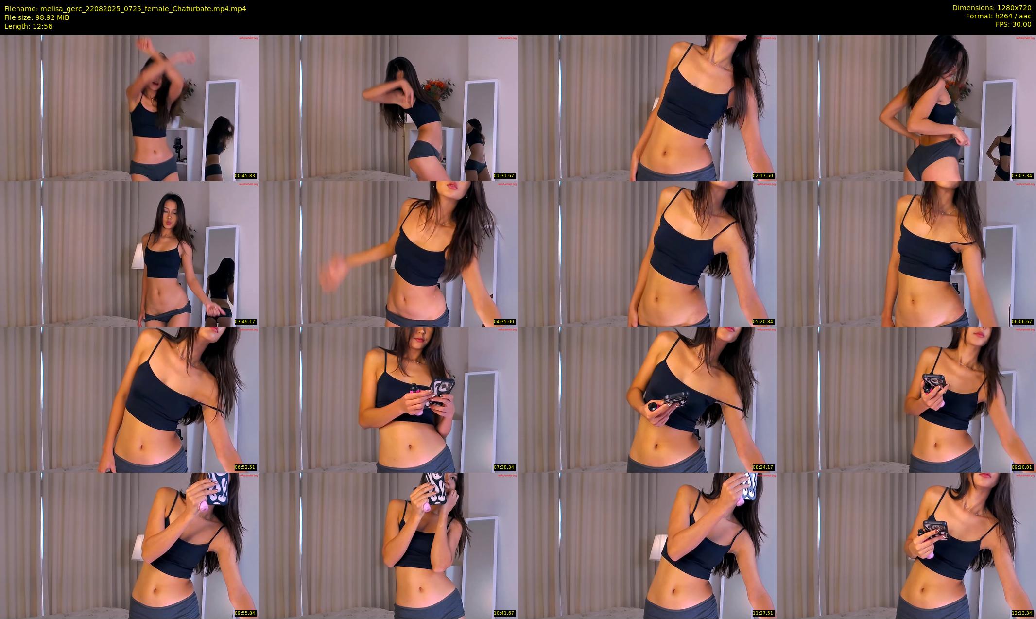 melisa_gerc — 13 minute Chaturbate female cam show recording, 720p, Aug 22, 2025