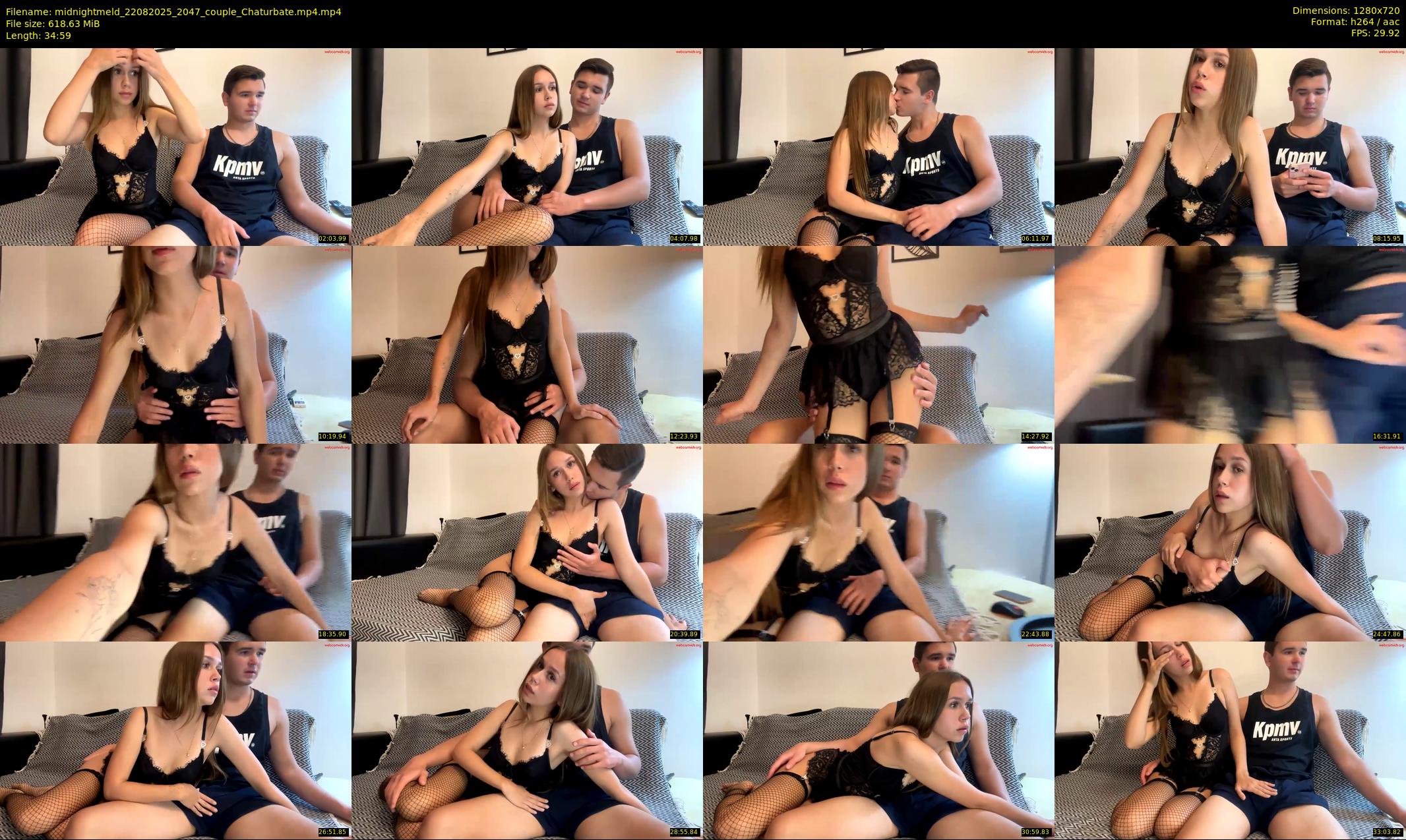 midnightmeld — 35 minute Chaturbate couple cam show recording, 720p, Aug 22, 2025