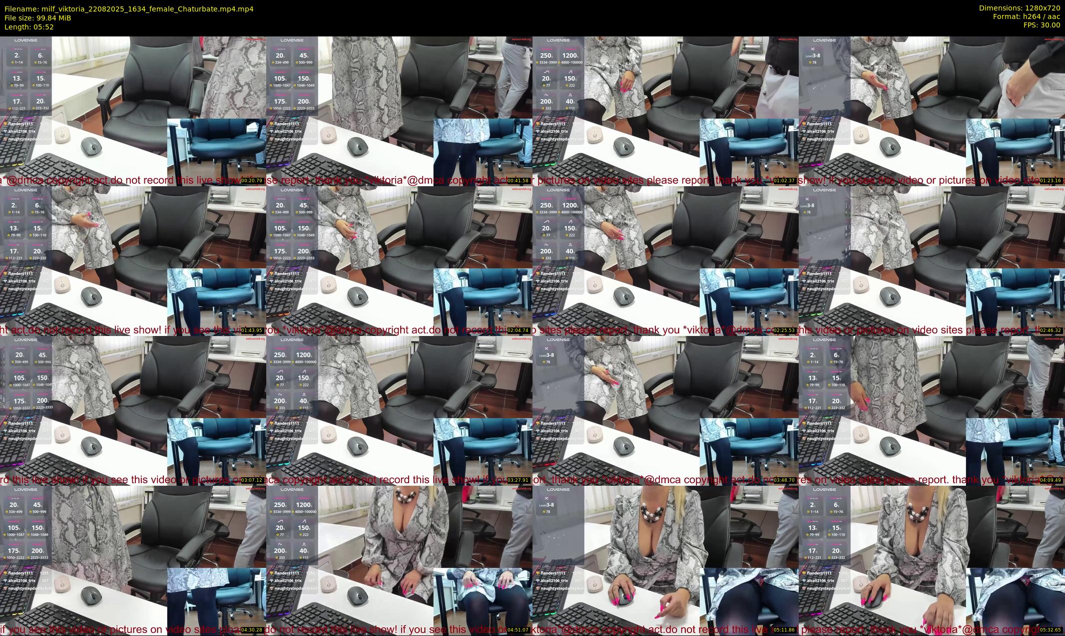 milf_viktoria — 6 minute Chaturbate female cam show recording, 720p, Aug 22, 2025