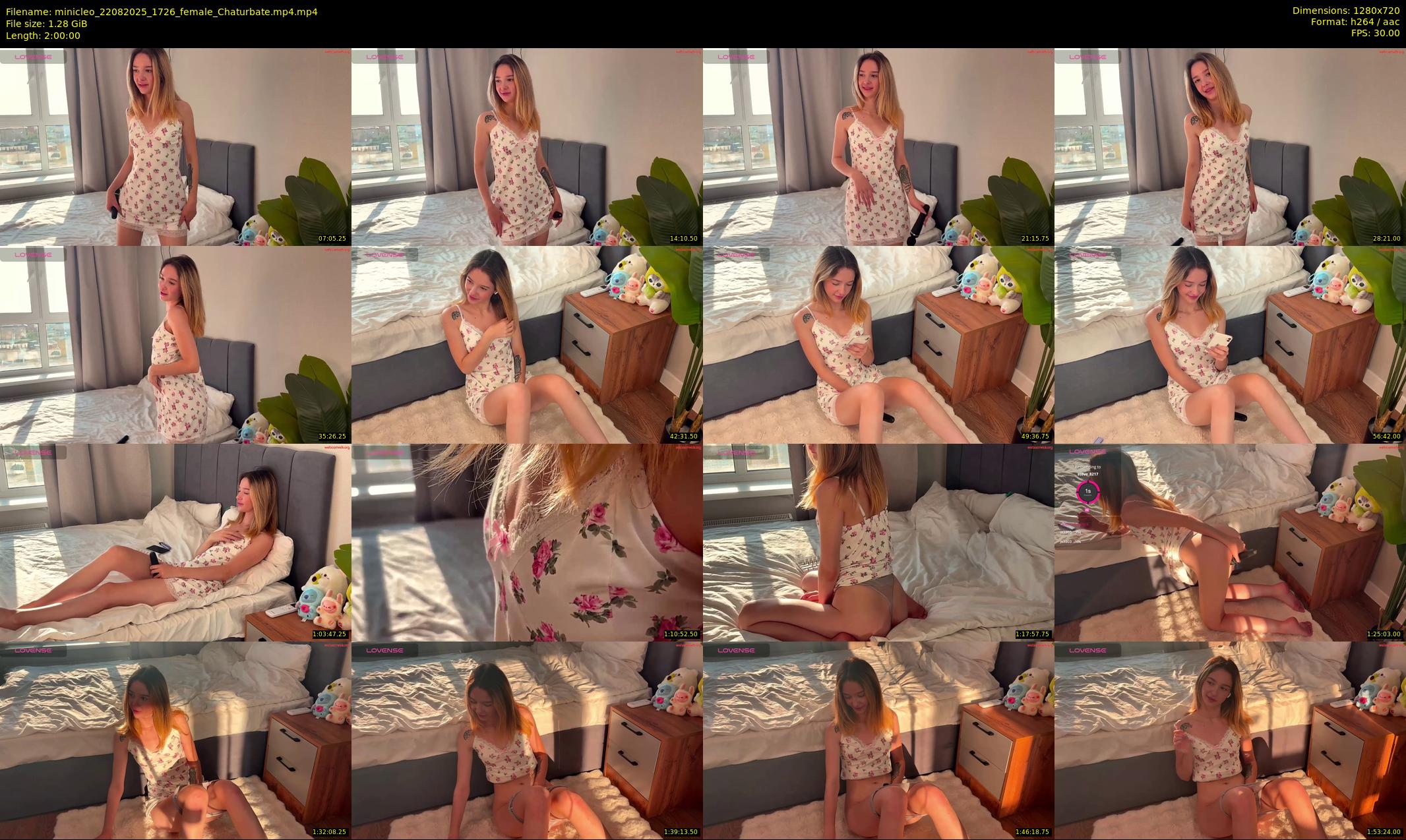 minicleo — 120 minute Chaturbate female cam show recording, 720p, Aug 22, 2025