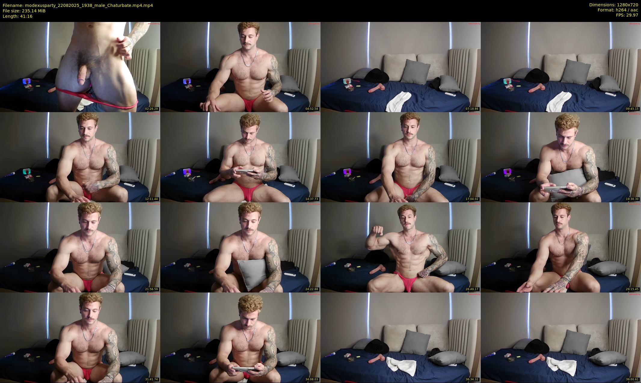 modexusparty — 42 minute Chaturbate male cam show recording, 720p, Aug 22, 2025