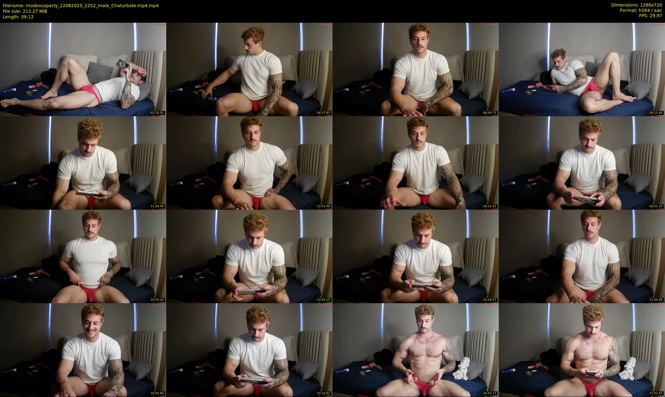 modexusparty — 40 minute Chaturbate male cam show recording, 720p, Aug 22, 2025