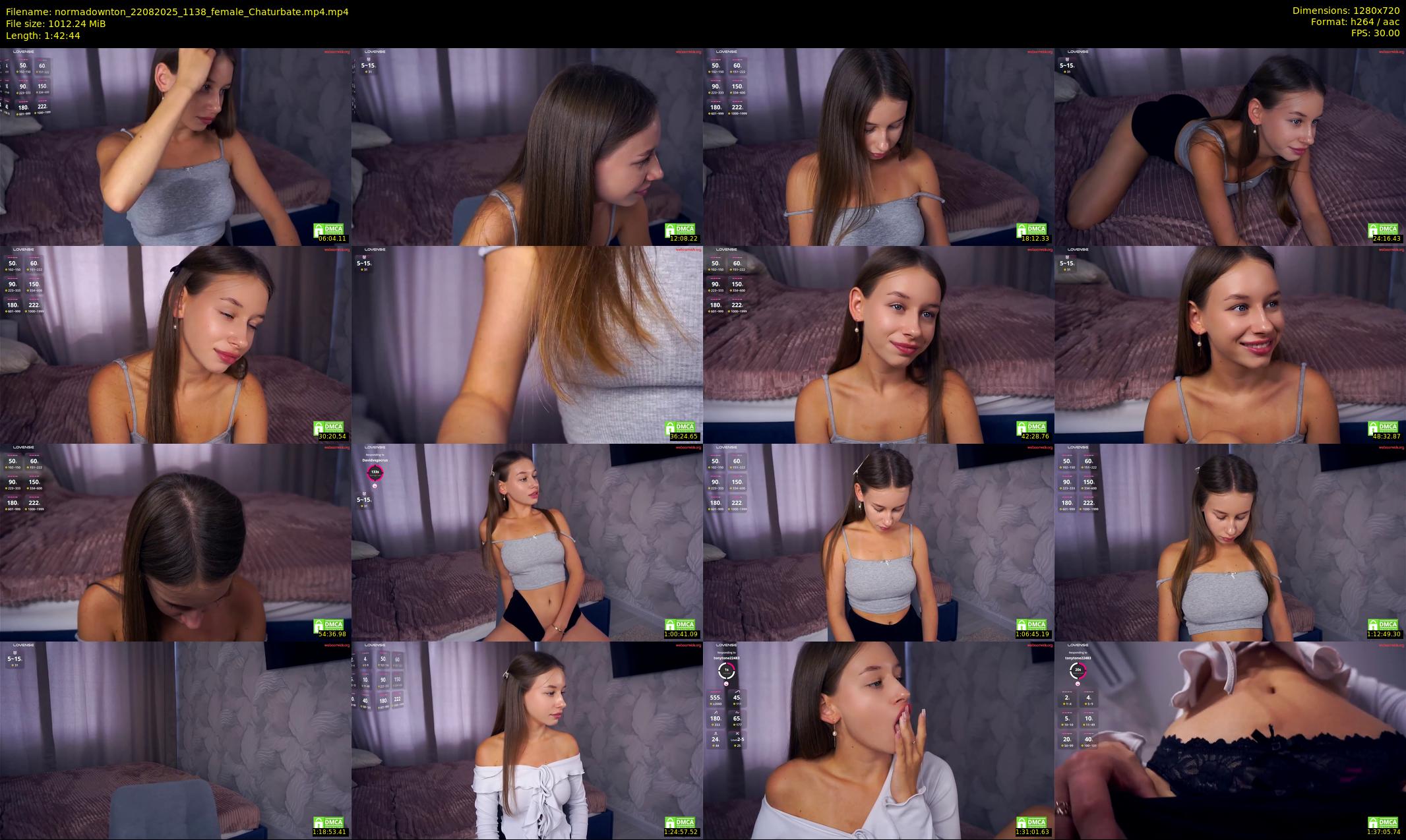 normadownton — 103 minute Chaturbate female cam show recording, 720p, Aug 22, 2025