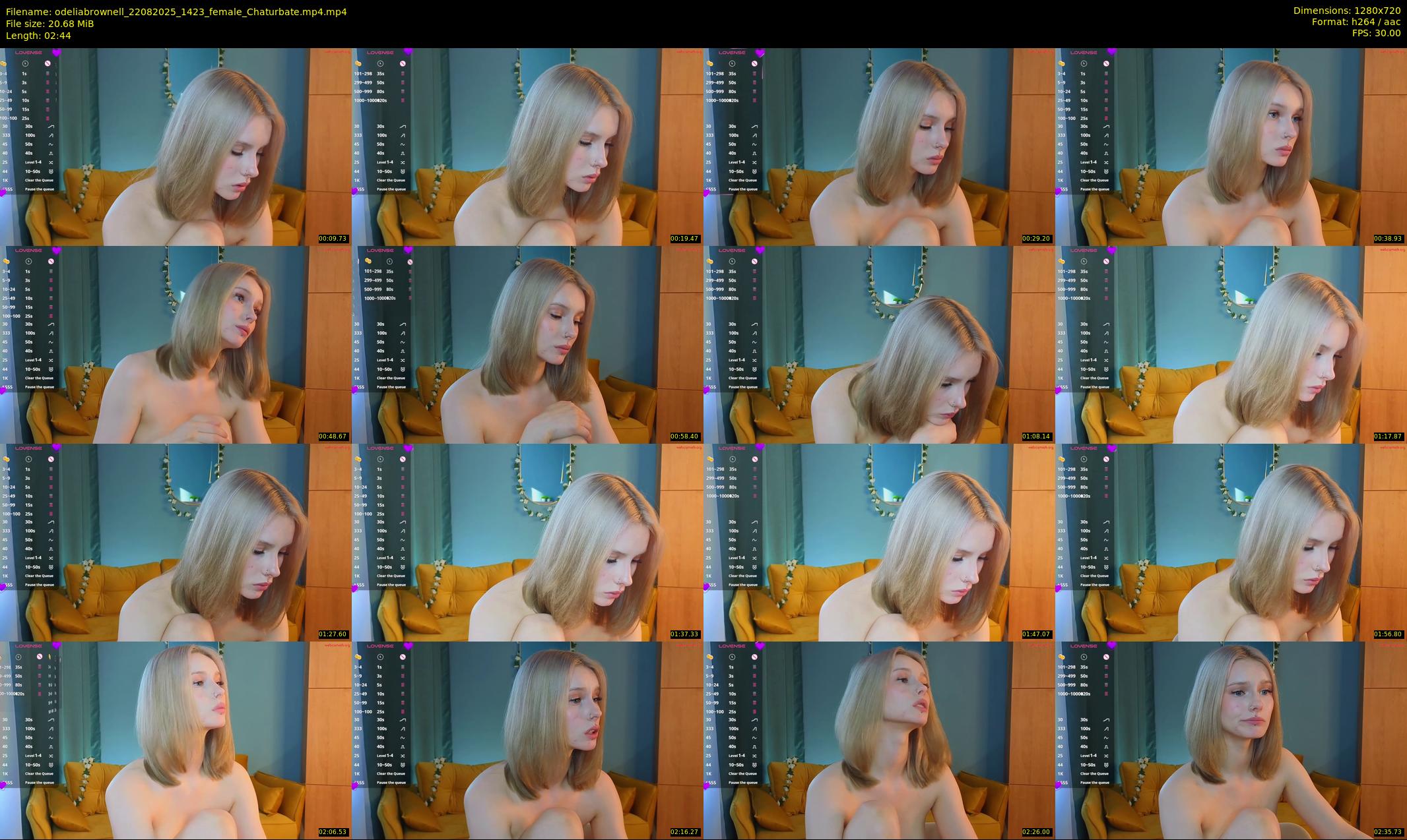 odeliabrownell — 3 minute Chaturbate female cam show recording, 720p, Aug 22, 2025