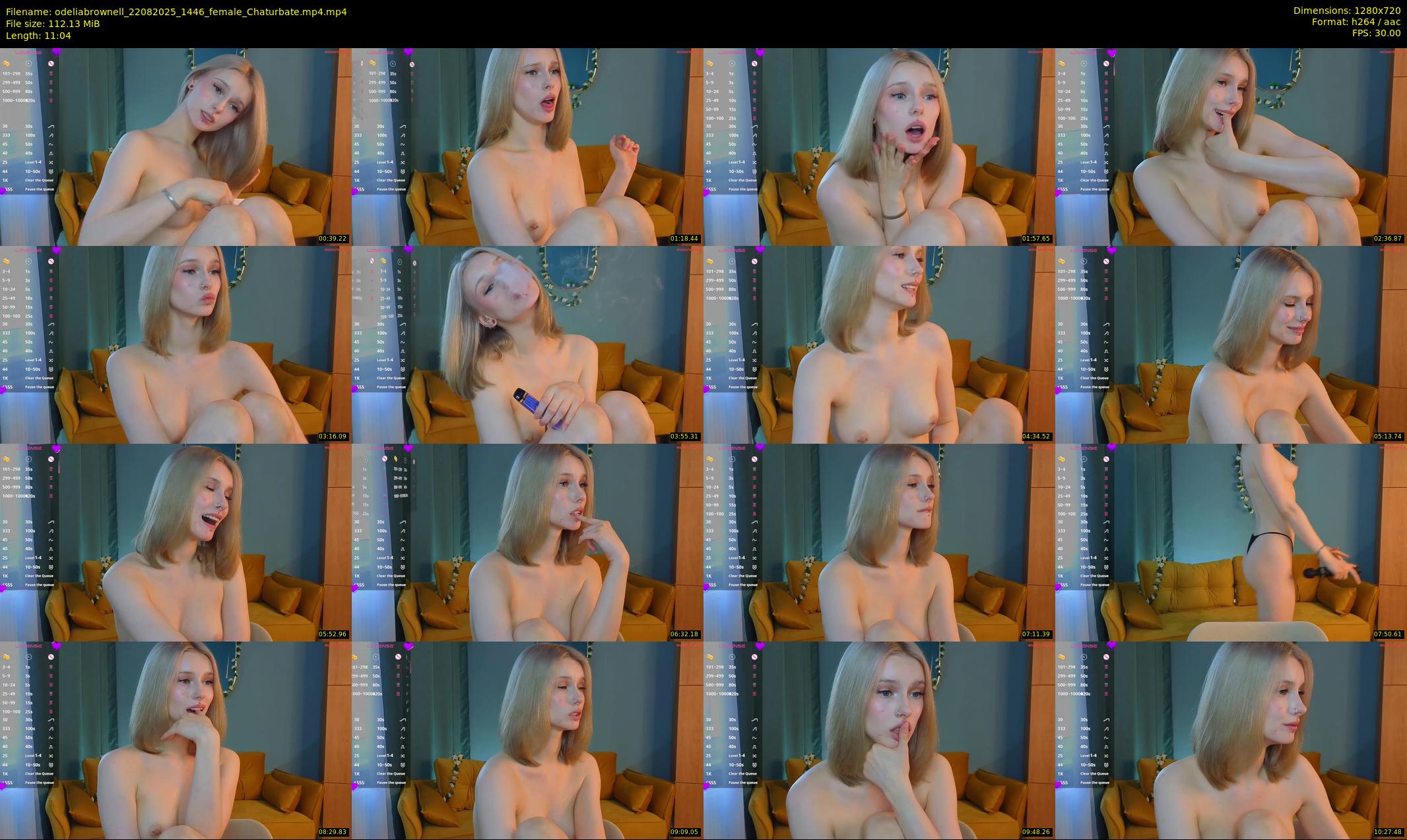 odeliabrownell — 12 minute Chaturbate female cam show recording, 720p, Aug 22, 2025