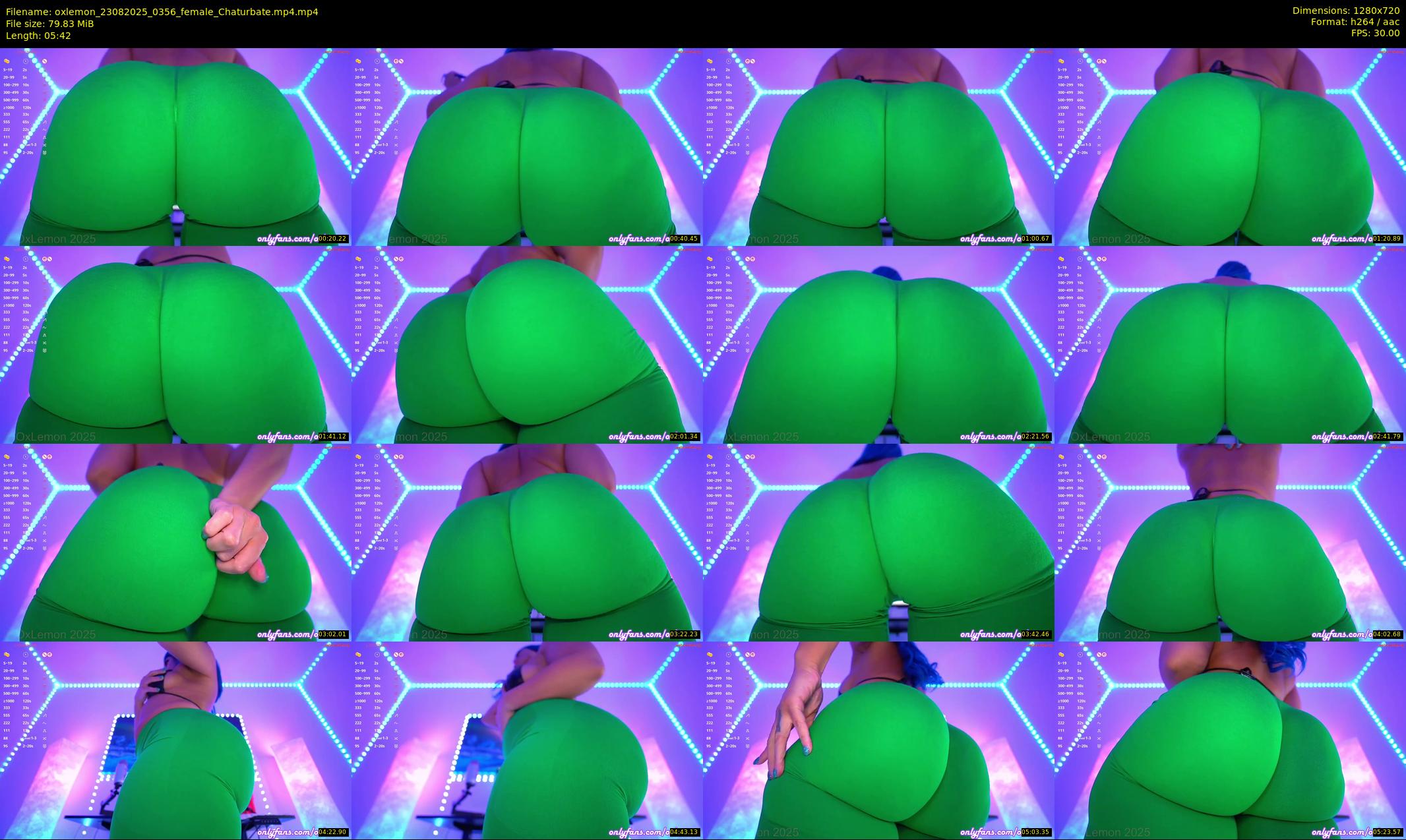 oxlemon — 6 minute Chaturbate female cam show recording, 720p, Aug 23, 2025
