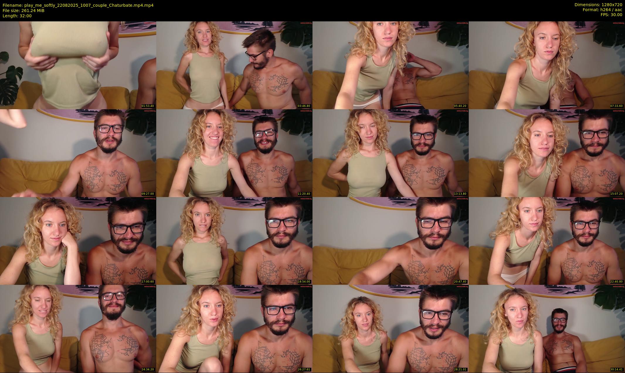 play_me_softly — 32 minute Chaturbate couple cam show recording, 720p, Aug 22, 2025