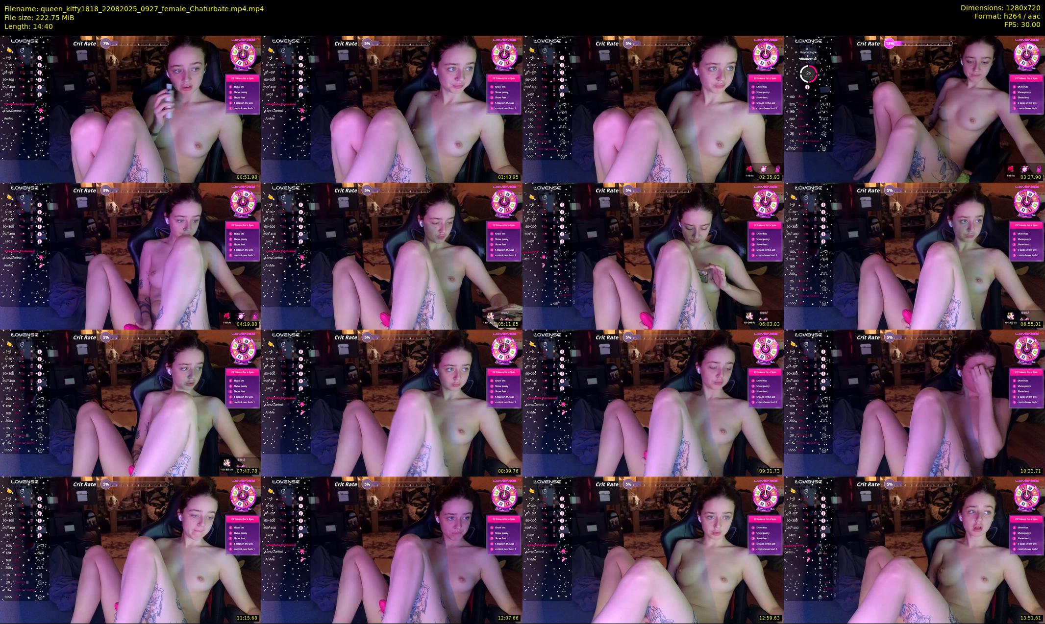 queen_kitty1818 — 15 minute Chaturbate female cam show recording, 720p, Aug 22, 2025