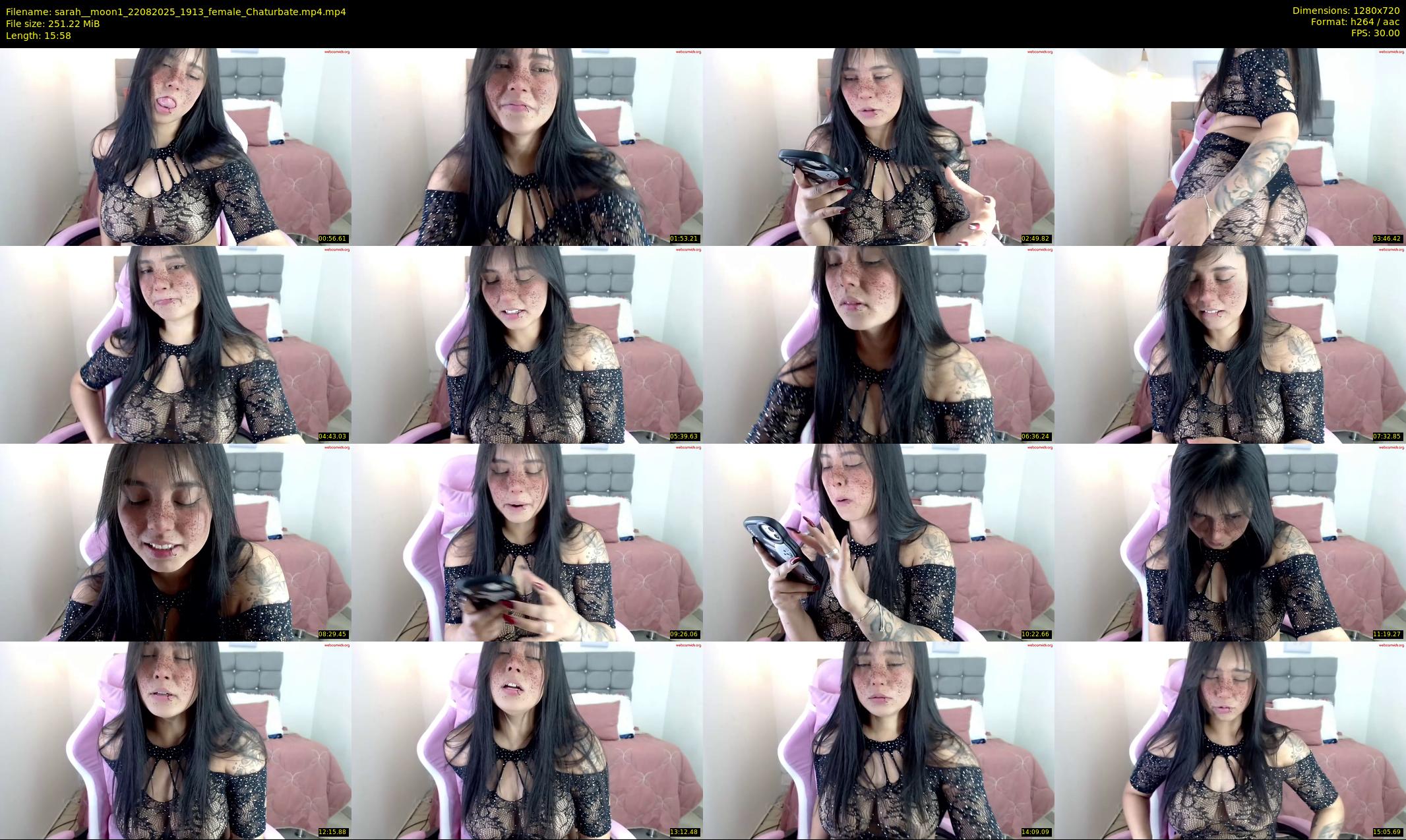sarah__moon1 — 16 minute Chaturbate female cam show recording, 720p, Aug 22, 2025