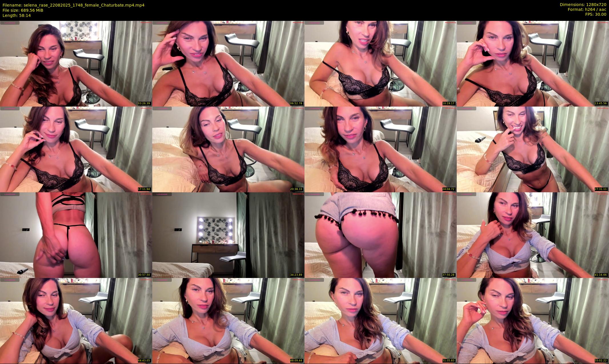 selena_rase — 59 minute Chaturbate female cam show recording, 720p, Aug 22, 2025