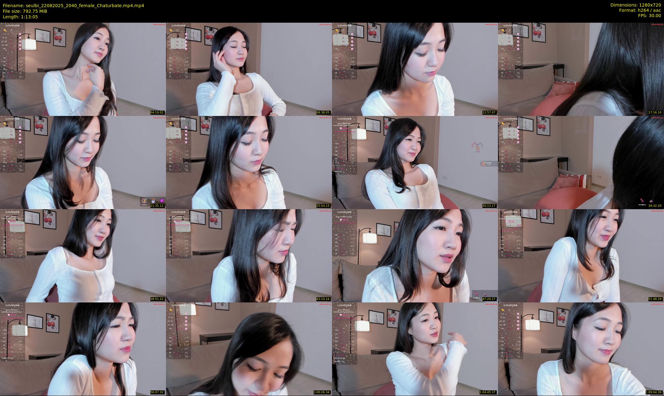 seulbi — 74 minute Chaturbate female cam show recording, 720p, Aug 22, 2025