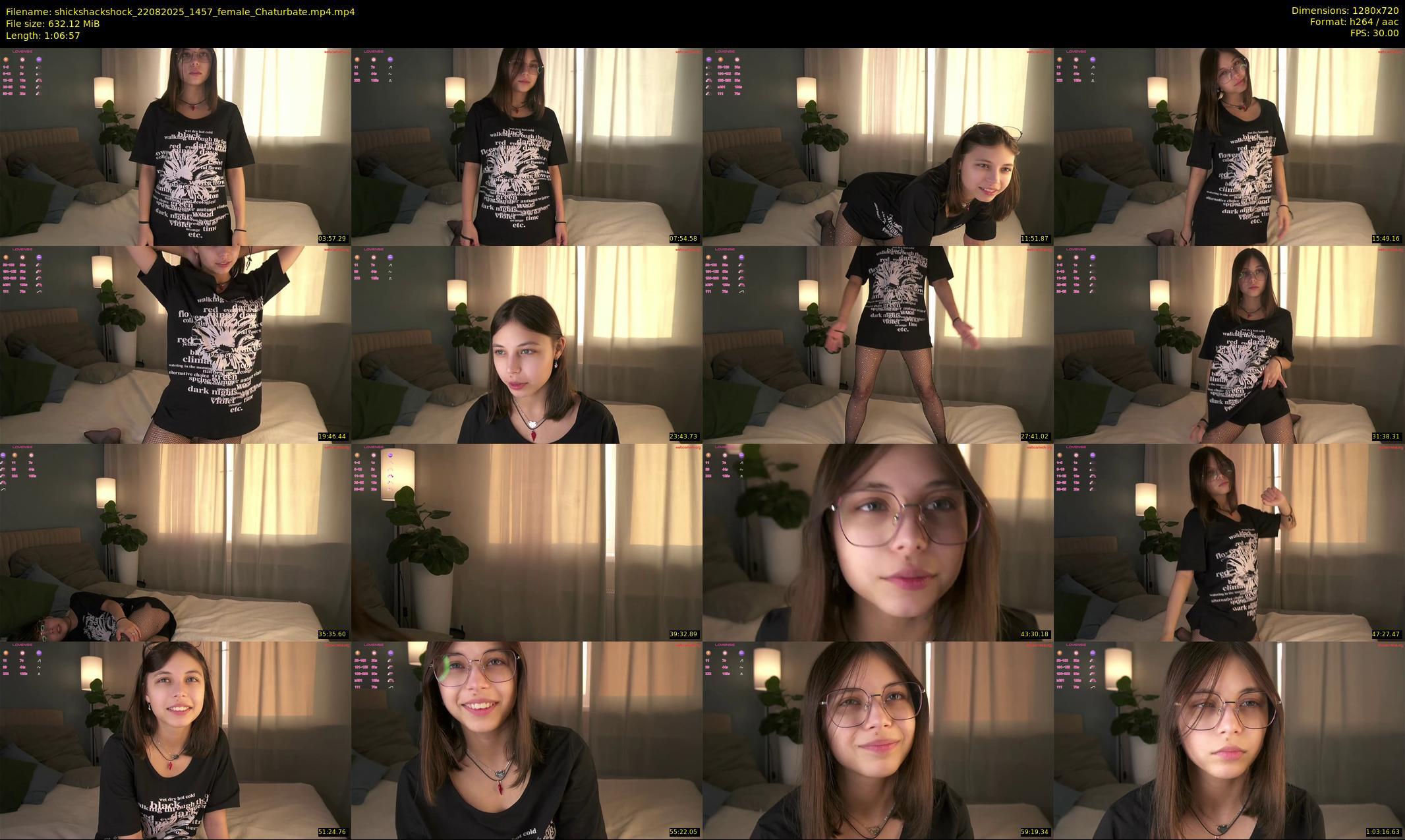 shickshackshock — 67 minute Chaturbate female cam show recording, 720p, Aug 22, 2025