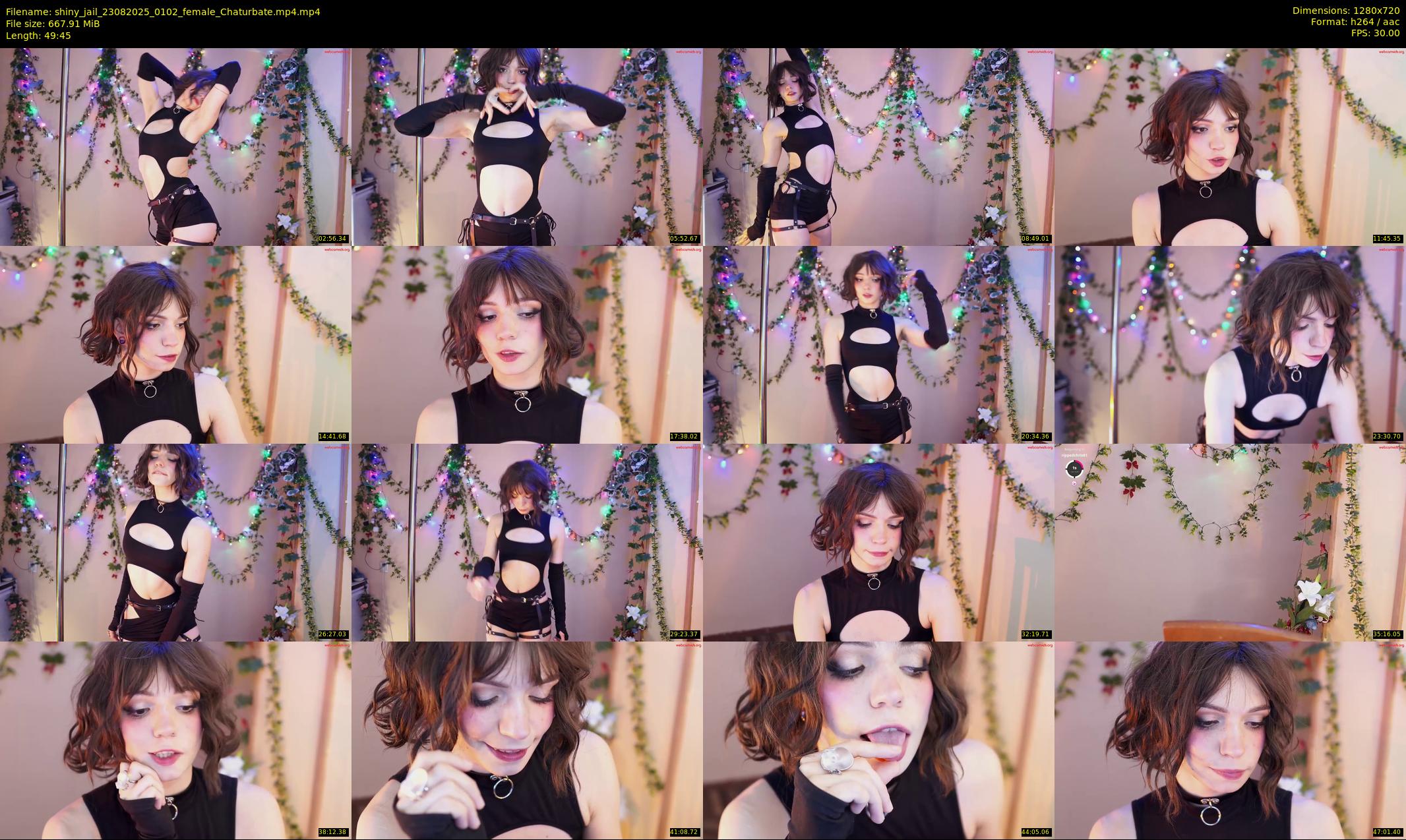 shiny_jail — 50 minute Chaturbate female cam show recording, 720p, Aug 23, 2025