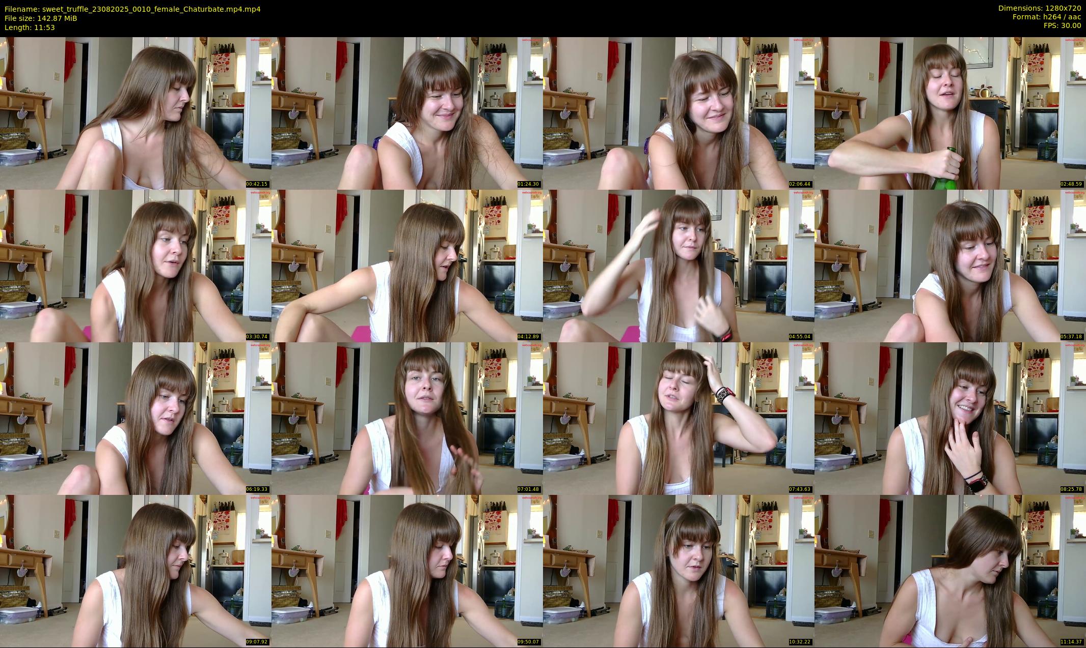 sweet_truffle — 12 minute Chaturbate female cam show recording, 720p, Aug 23, 2025