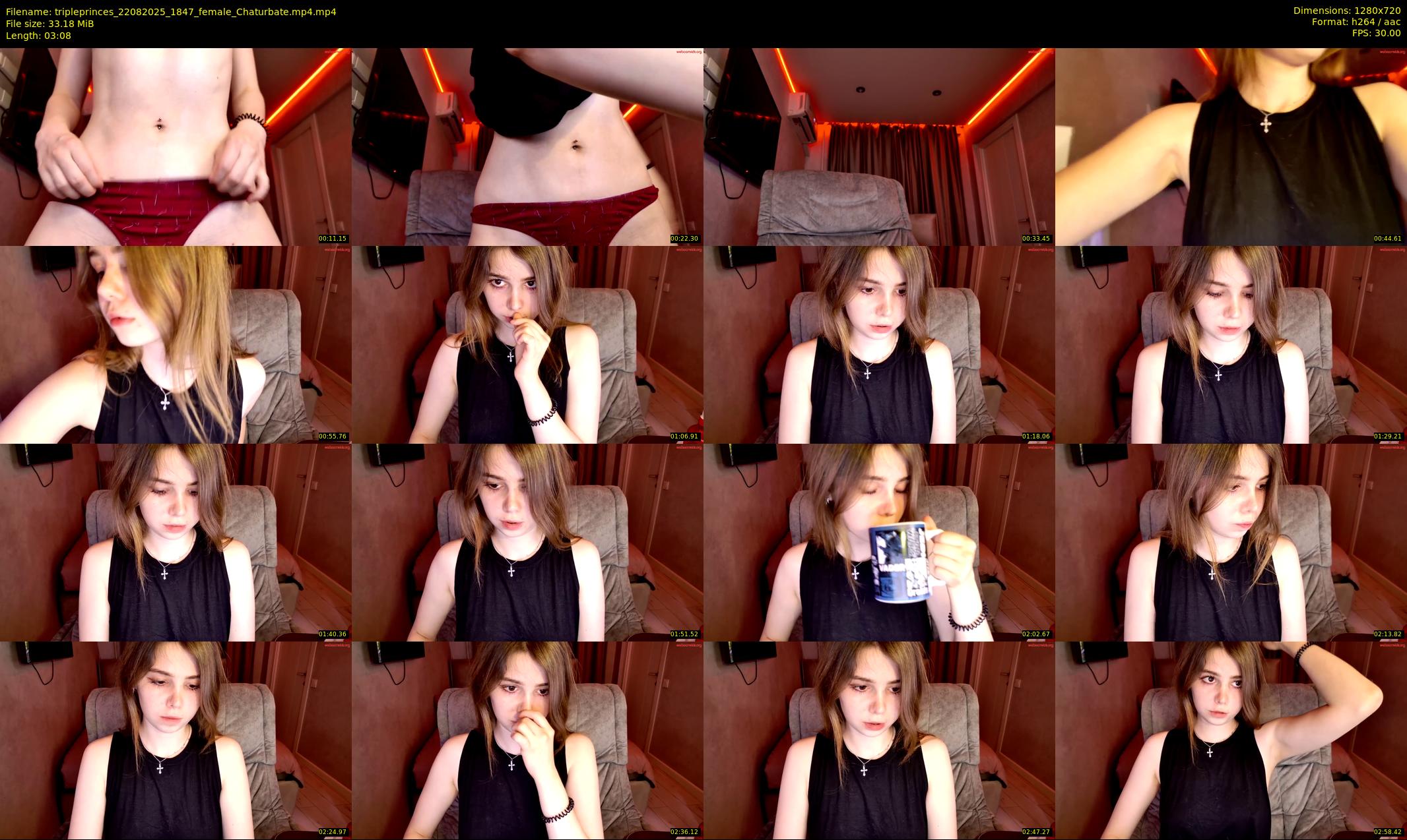 tripleprinces — 4 minute Chaturbate female cam show recording, 720p, Aug 22, 2025