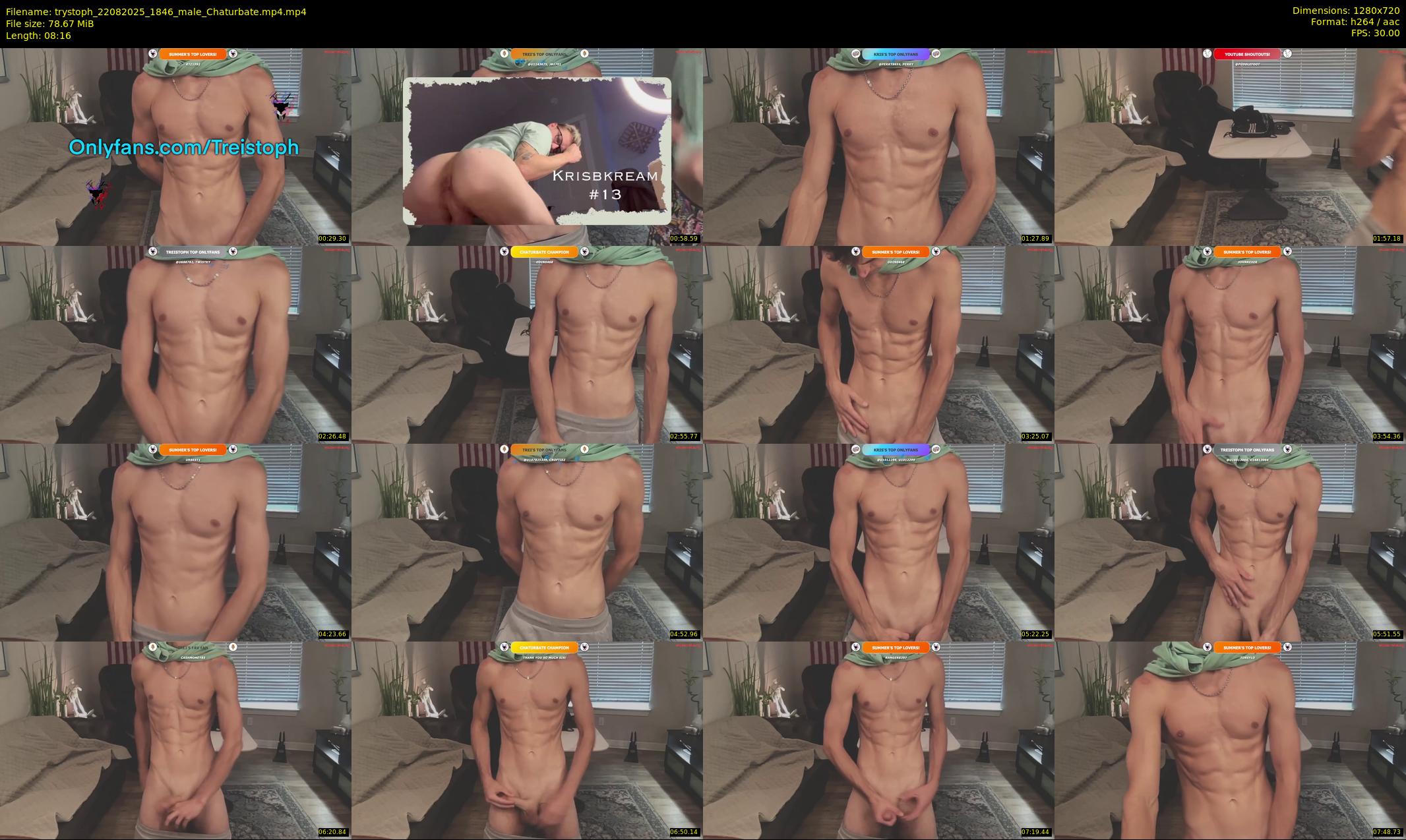 trystoph — 9 minute Chaturbate male cam show recording, 720p, Aug 22, 2025